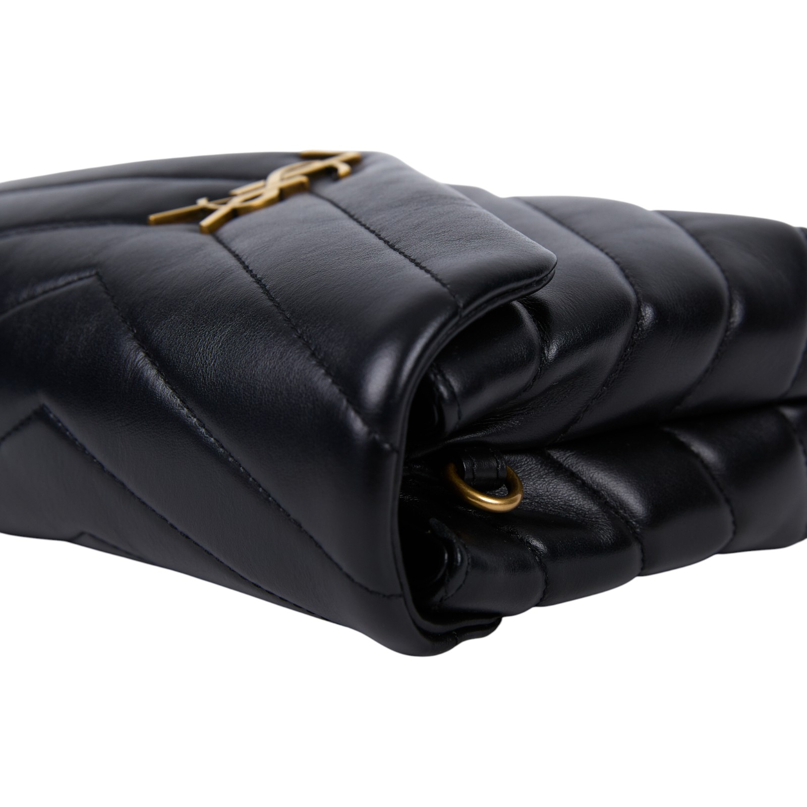 聖羅蘭 YSL SAINT LAURENT Loulou 絎縫 小牛皮 TOY 迷你 手袋  肩背 斜背包 金色五金 678401DV707  防塵袋