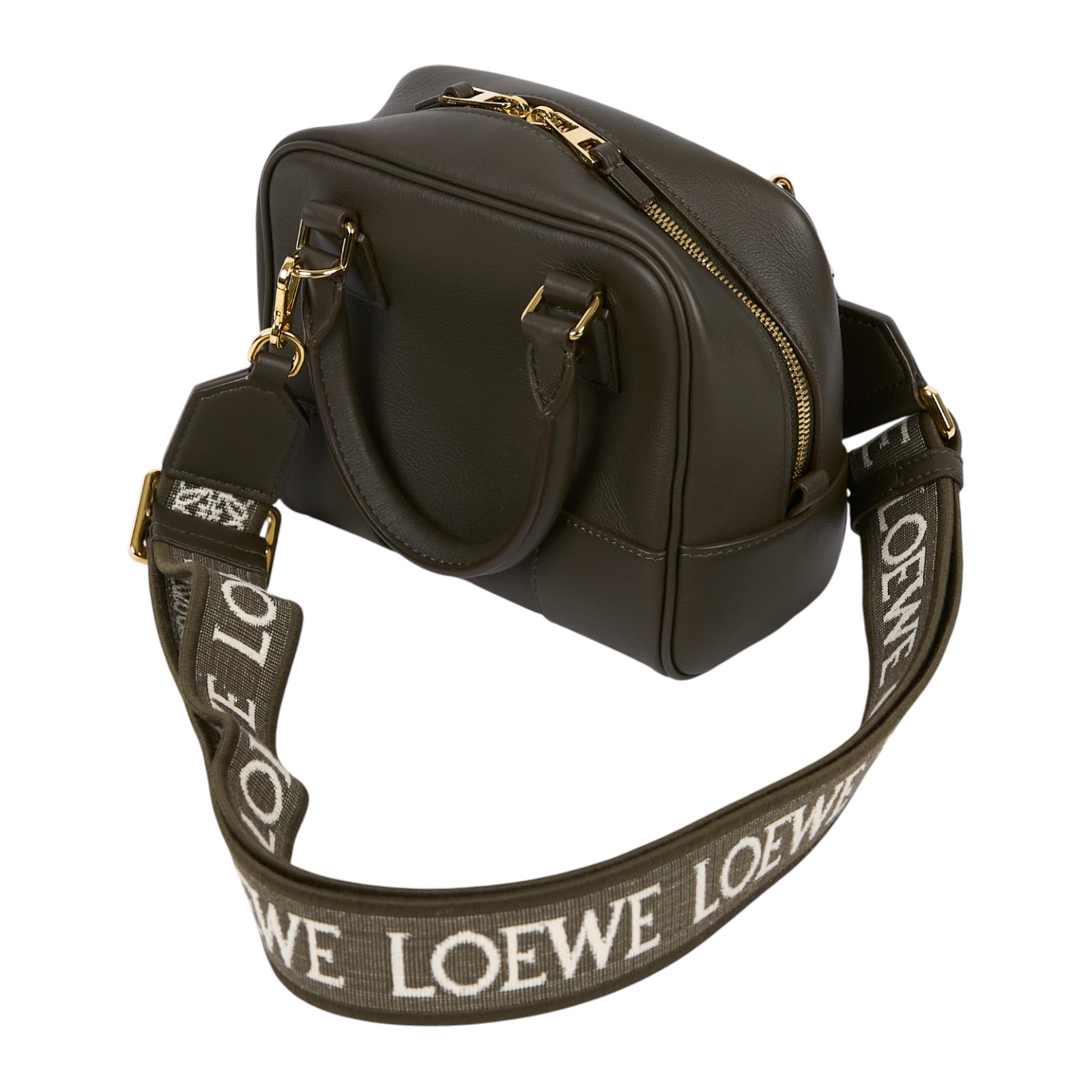 羅意威 LOEWE Amazona 16 bag 肩背 手提包 A039N21X01  綠金AMAZONA16 防塵袋/鎖組