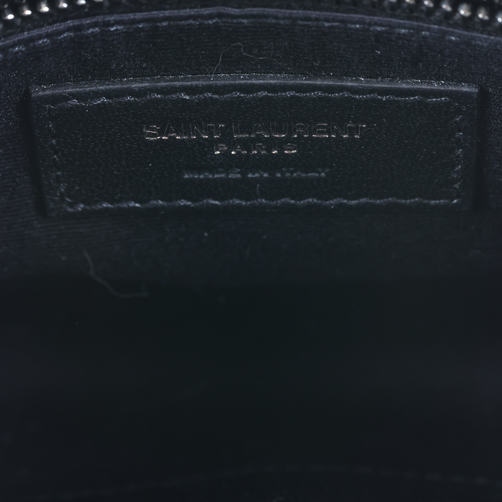 聖羅蘭 YSL SAINT LAURENT Niki 復古皮革 手袋 銀色五金 5831030EN04 黑NIKI WOC 原廠盒子/防塵袋