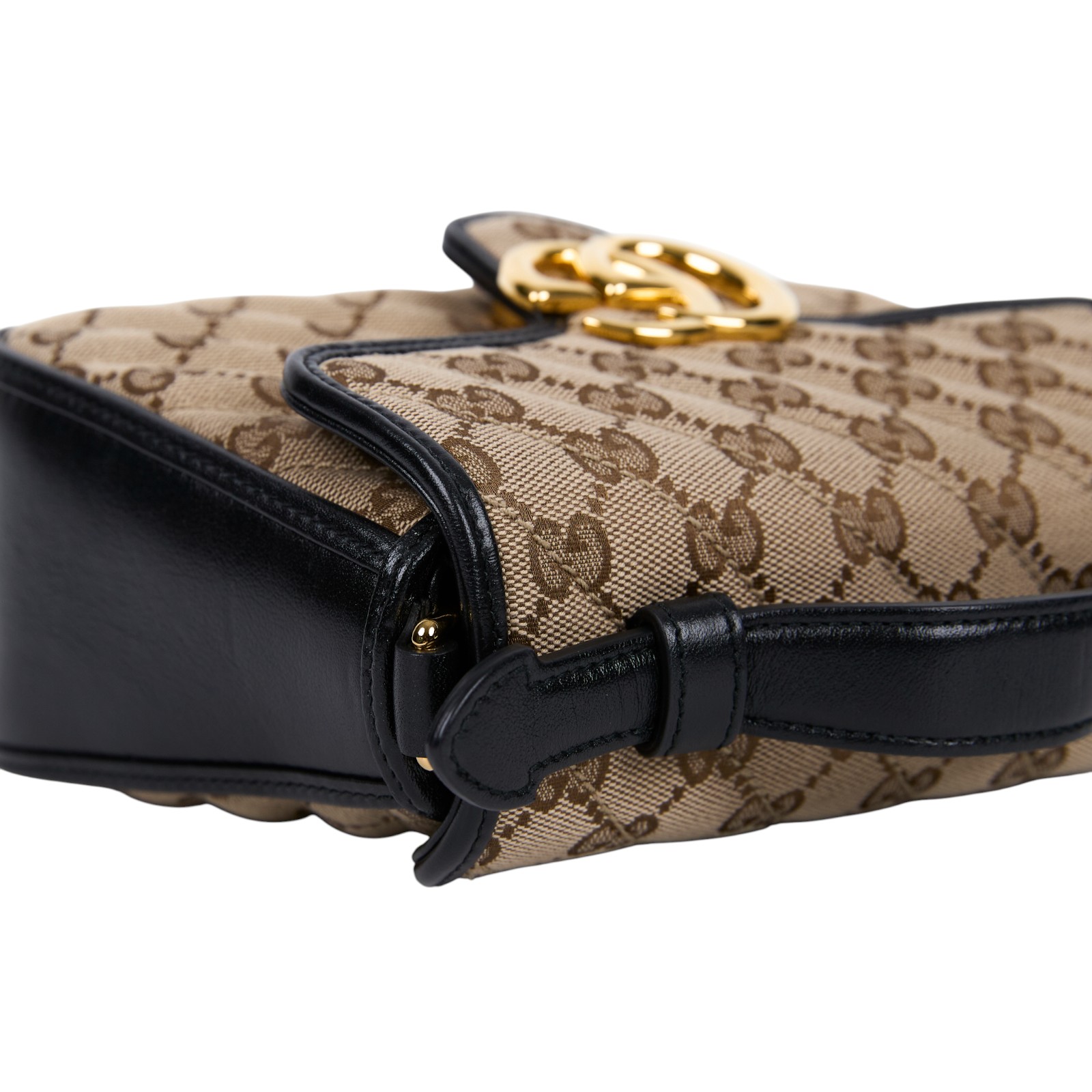 古馳 GUCCI GG Marmont 斜背 手提包 583571 HEKVG 棕帆布MARMONT HANDLE 原廠盒子