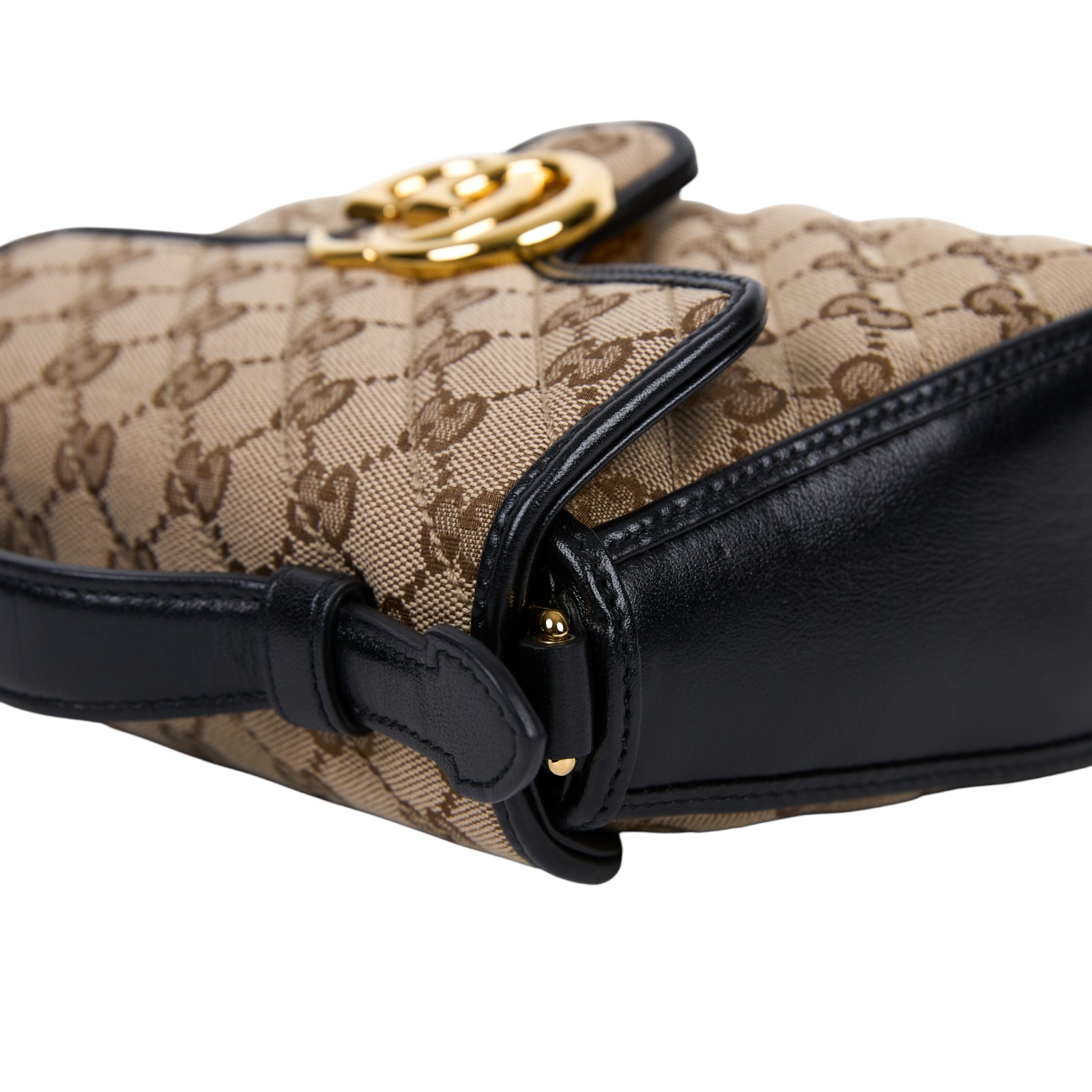 古馳 GUCCI GG Marmont 斜背 手提包 583571 HEKVG 棕帆布MARMONT HANDLE 原廠盒子