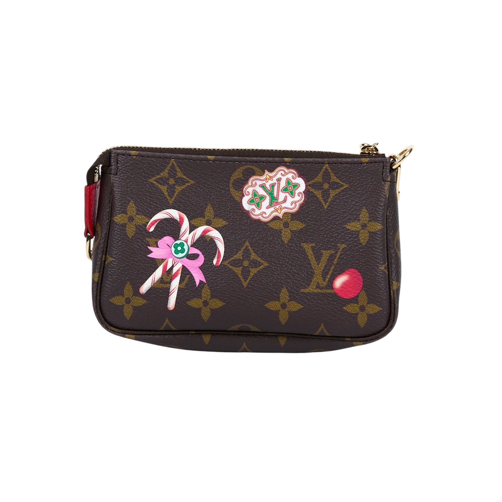 路易威登 LOUIS VUITTON Mini Pochette Accessoires Vivienne 聖誕節 麻將包 M12205 晶片款  防塵袋