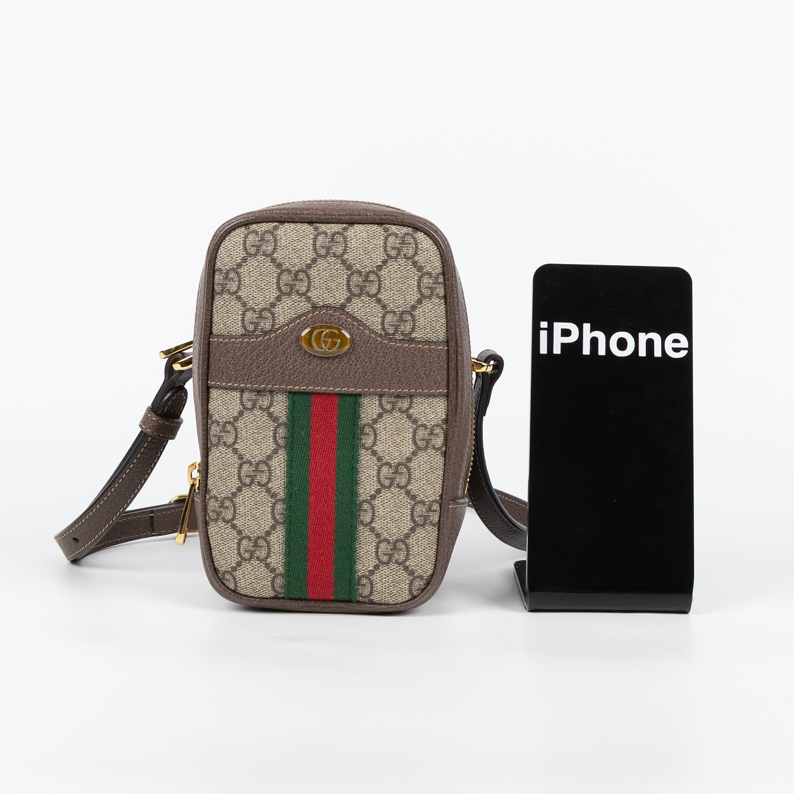 古馳 GUCCI Ophidia GG 小型 肩揹袋 546595 96IWS 棕色OPHIDIA相機包 防塵袋