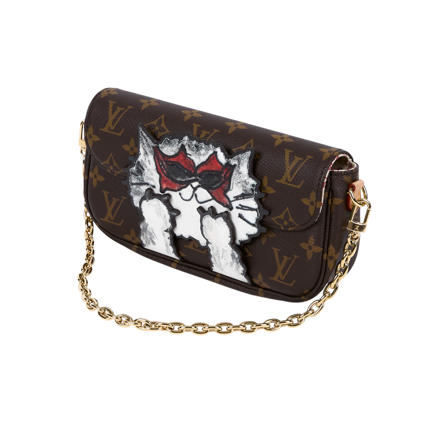 路易威登 LOUIS VUITTON Wallet on Chain 肩背包 手拿包 M15148 晶片款  原廠盒子/防塵袋/背帶/鍊帶