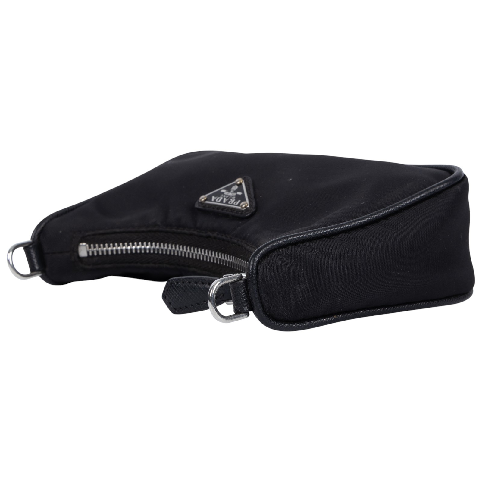 普拉達 PRADA Mini Hobo 腋下包 1TT122_064 黑mini三合一鏈條包 原廠盒子/保證卡/背帶2