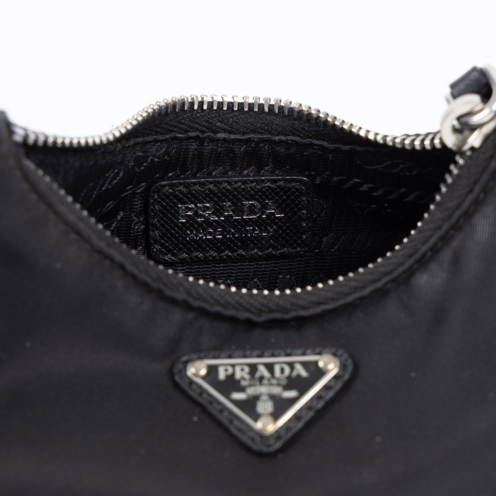 普拉達 PRADA Mini Hobo 腋下包 1TT122_064 黑mini三合一鏈條包 原廠盒子/保證卡/背帶2