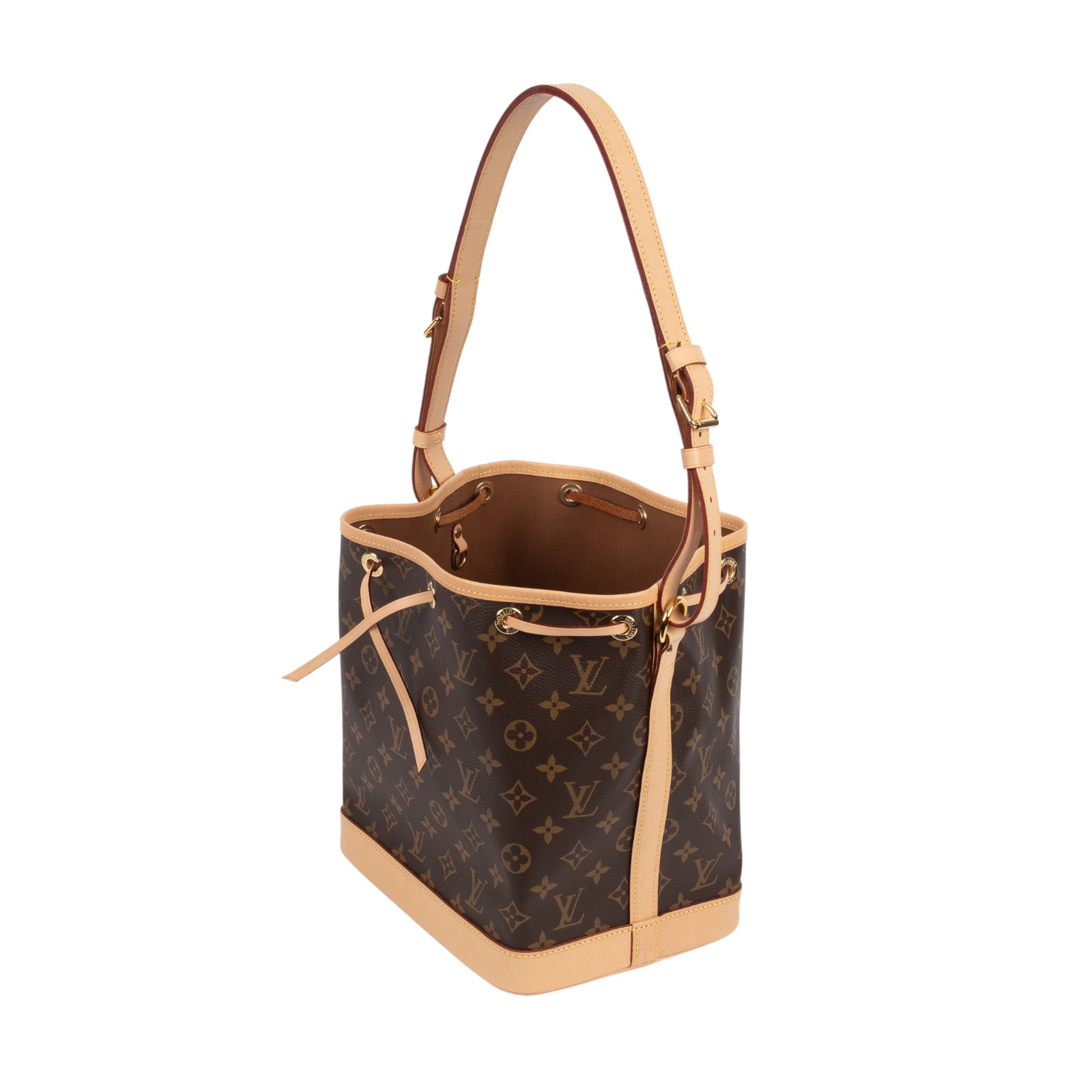 路易威登 LOUIS VUITTON Petit Noé 束口 水桶包 經典帆布 M46984 晶片款 原花Petit Noé 防塵袋
