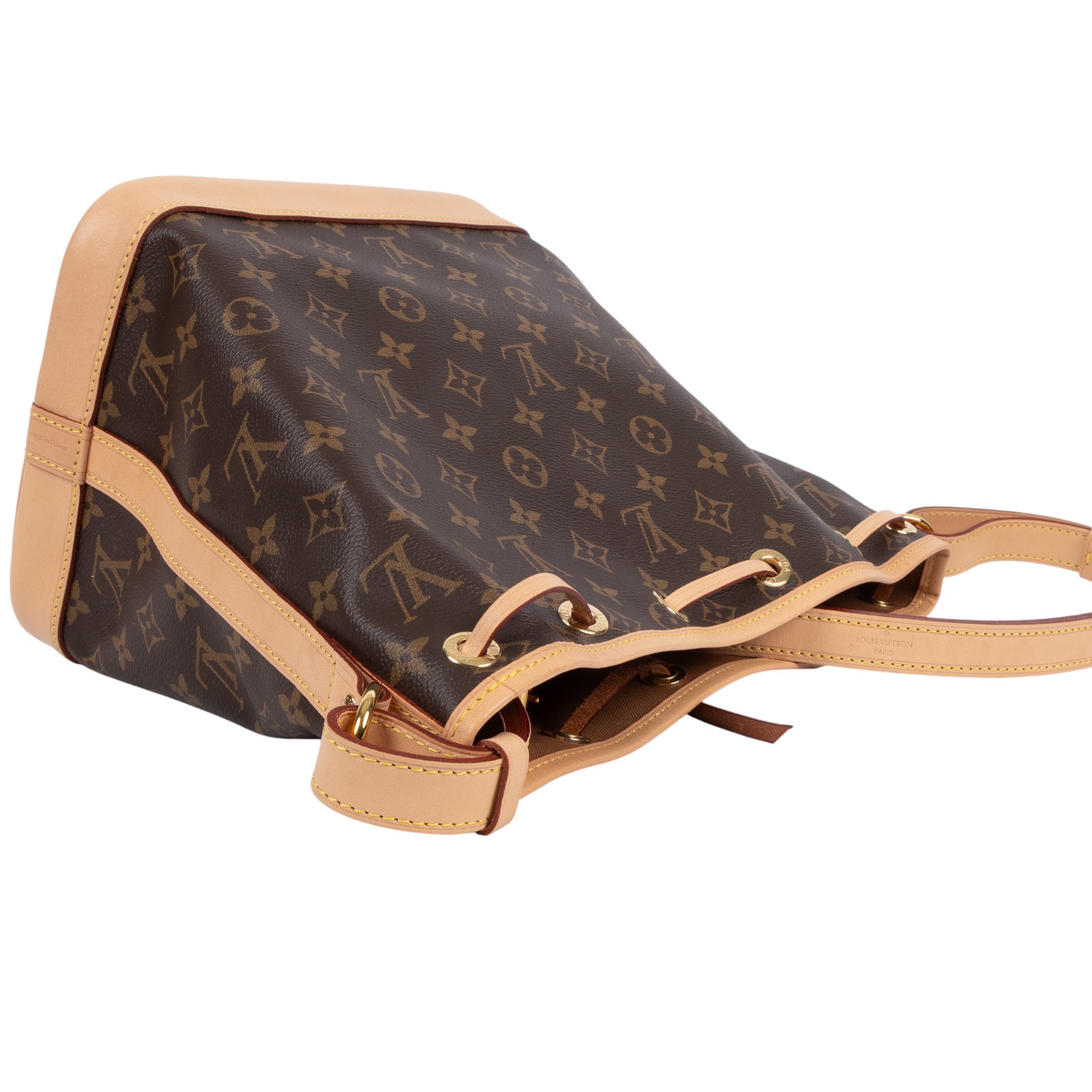 路易威登 LOUIS VUITTON Petit Noé 束口 水桶包 經典帆布 M46984 晶片款 原花Petit Noé 防塵袋