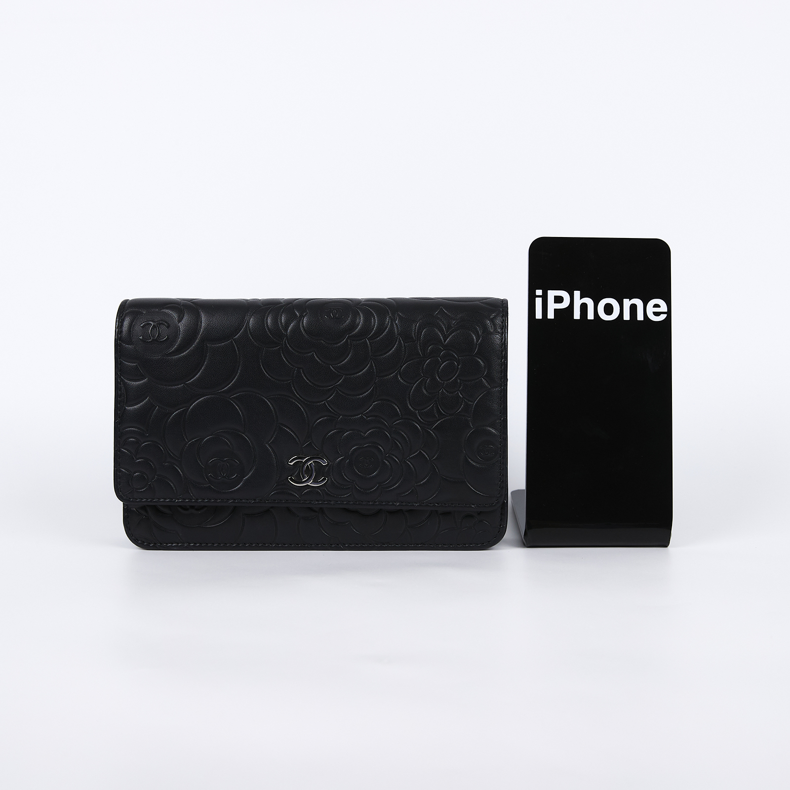 香奈兒 CHANEL CC LOGO WOC 單肩包 斜肩包 皮夾 A47421 20開黑山茶花WOC 保證卡