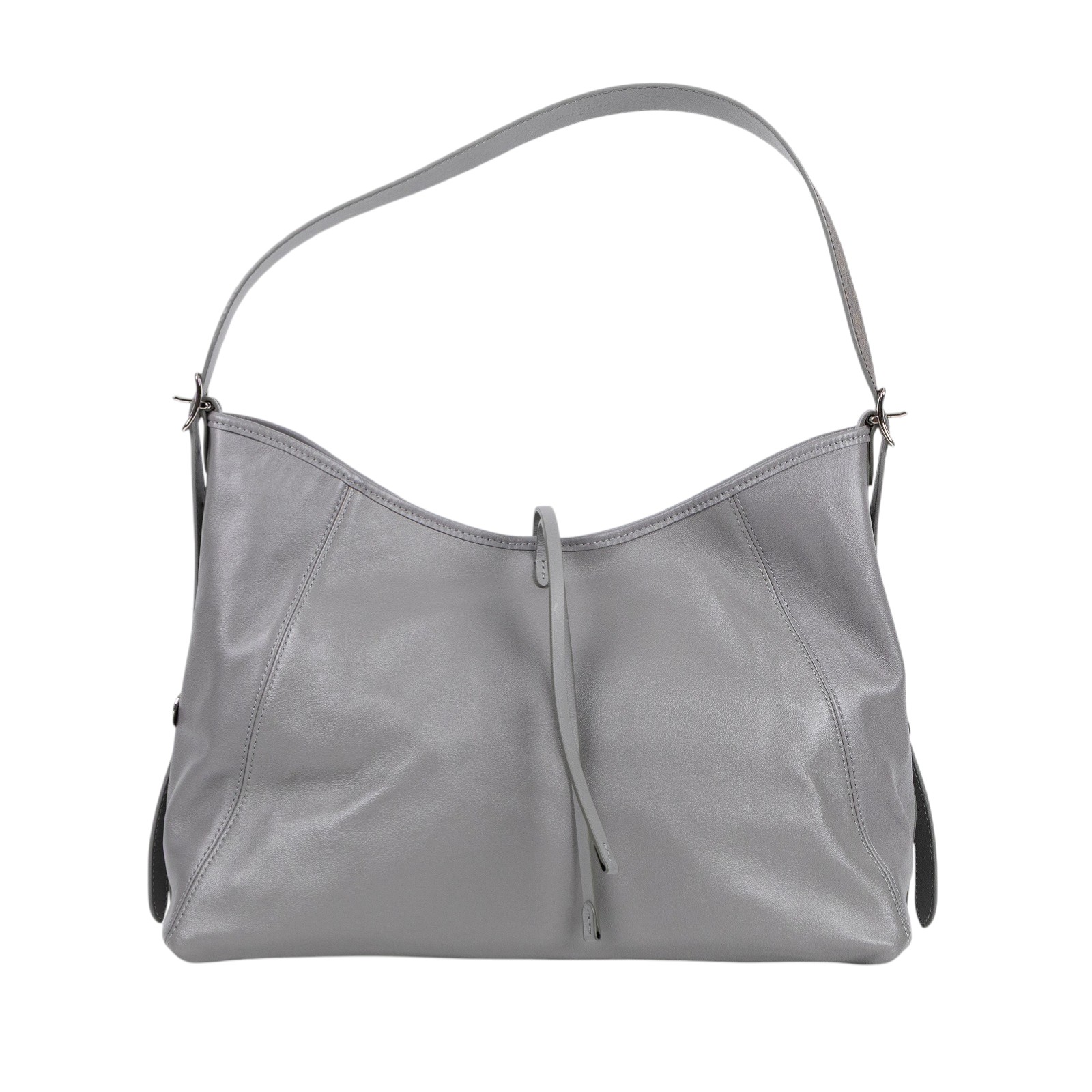 路易威登 LOUIS VUITTON CarryAll Vibe MM 手提 肩背包 2024 秋冬時裝秀 灰色 M12583 晶片款  原廠盒子/防塵袋
