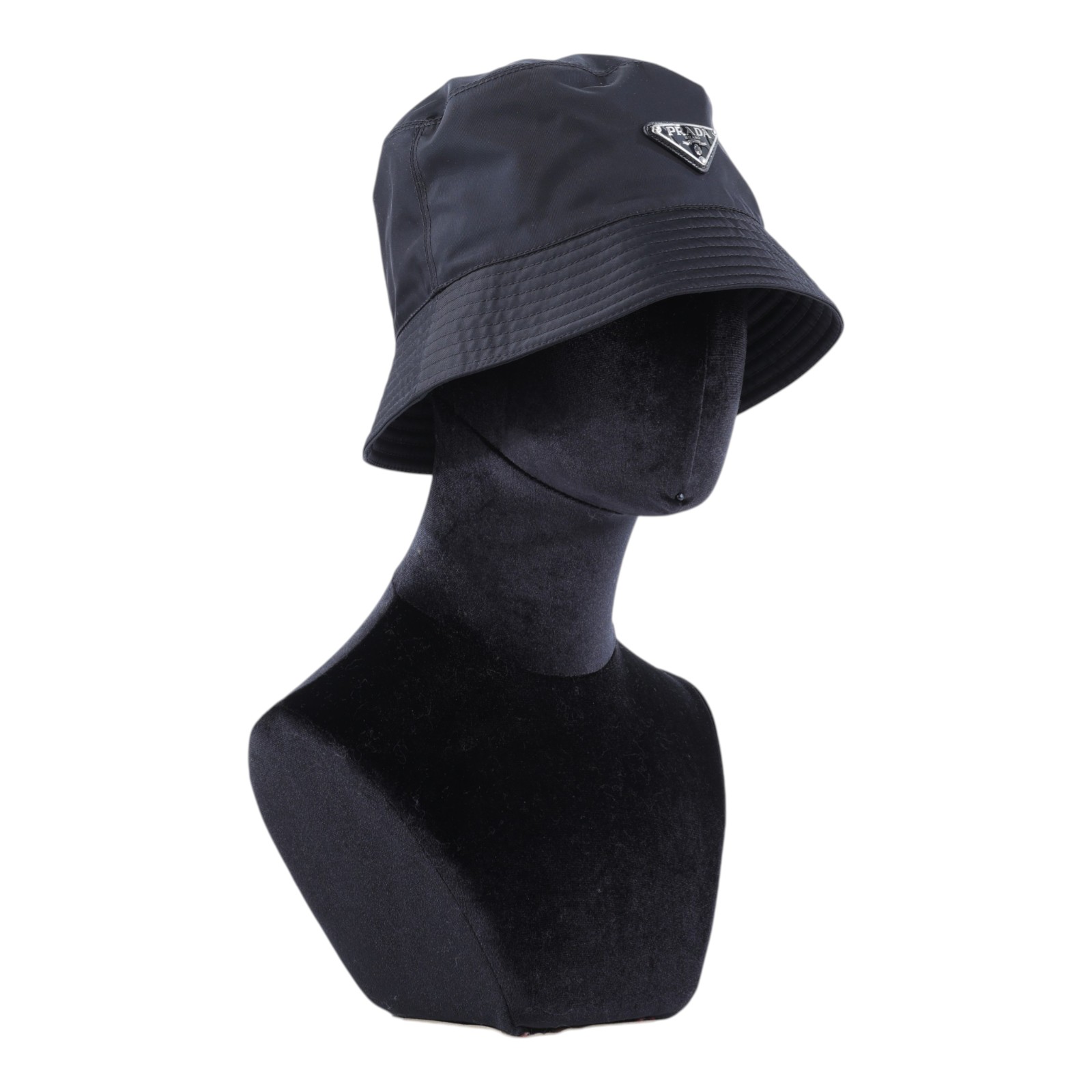 普拉達 PRADA Re-Nylon 漁夫帽 2HC137_2DMI_M 黑漁夫帽#M 防塵袋