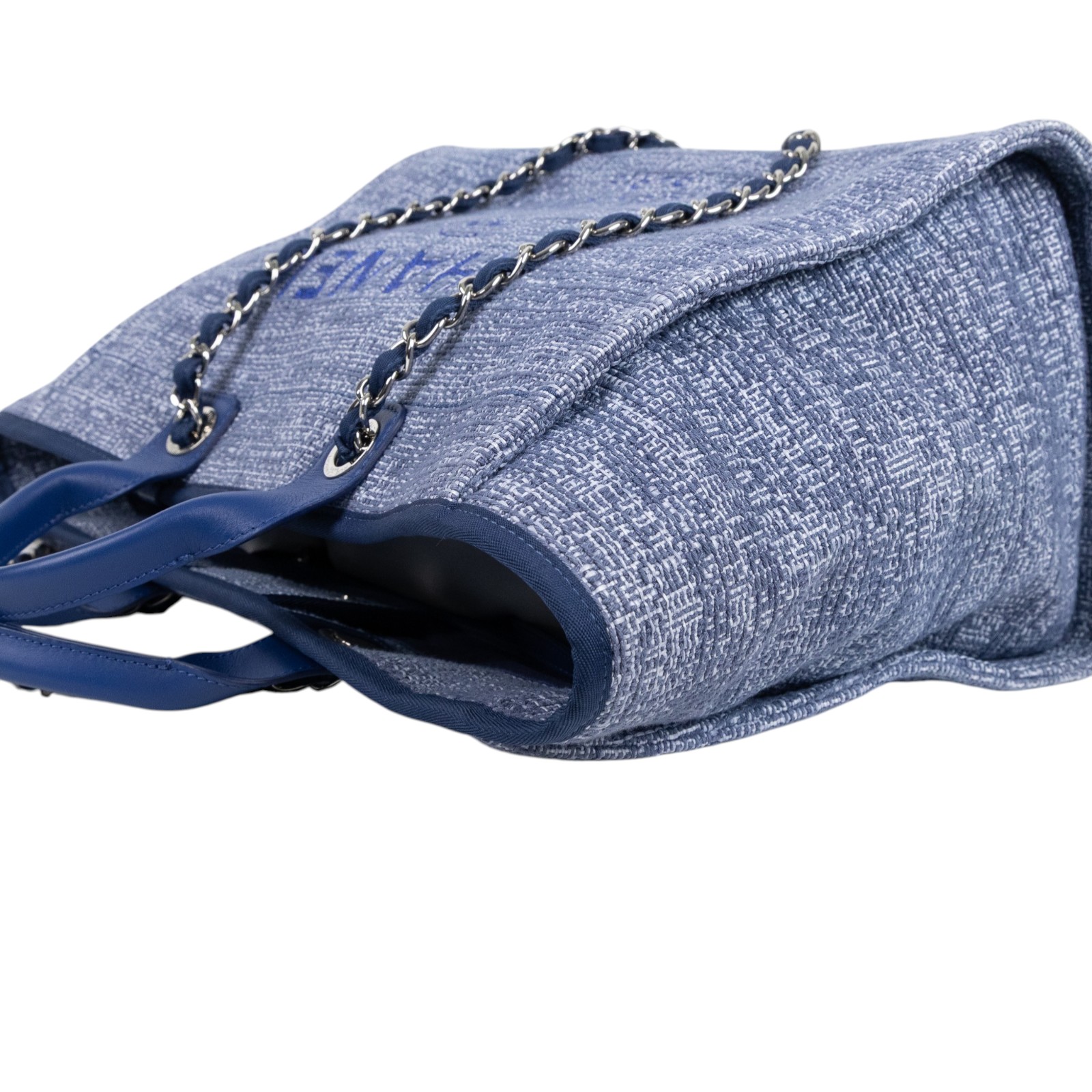 香奈兒 CHANEL DEAUVILLE MM 沙灘 托特包 A67001 25開深藍毛尼DEAUVILLE沙灘包 防塵袋/保證卡