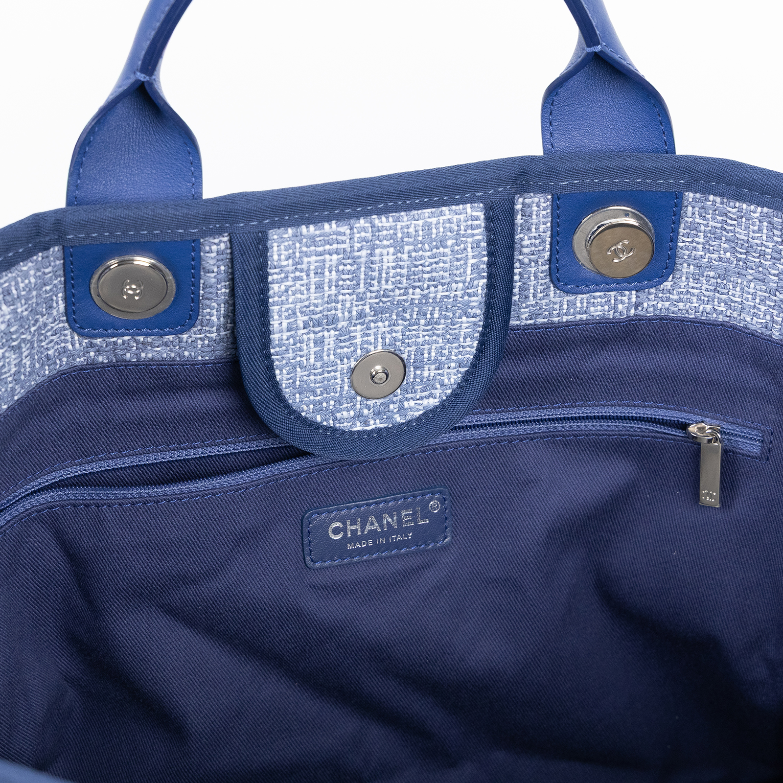 香奈兒 CHANEL DEAUVILLE MM 沙灘 托特包 A67001 25開深藍毛尼DEAUVILLE沙灘包 防塵袋/保證卡