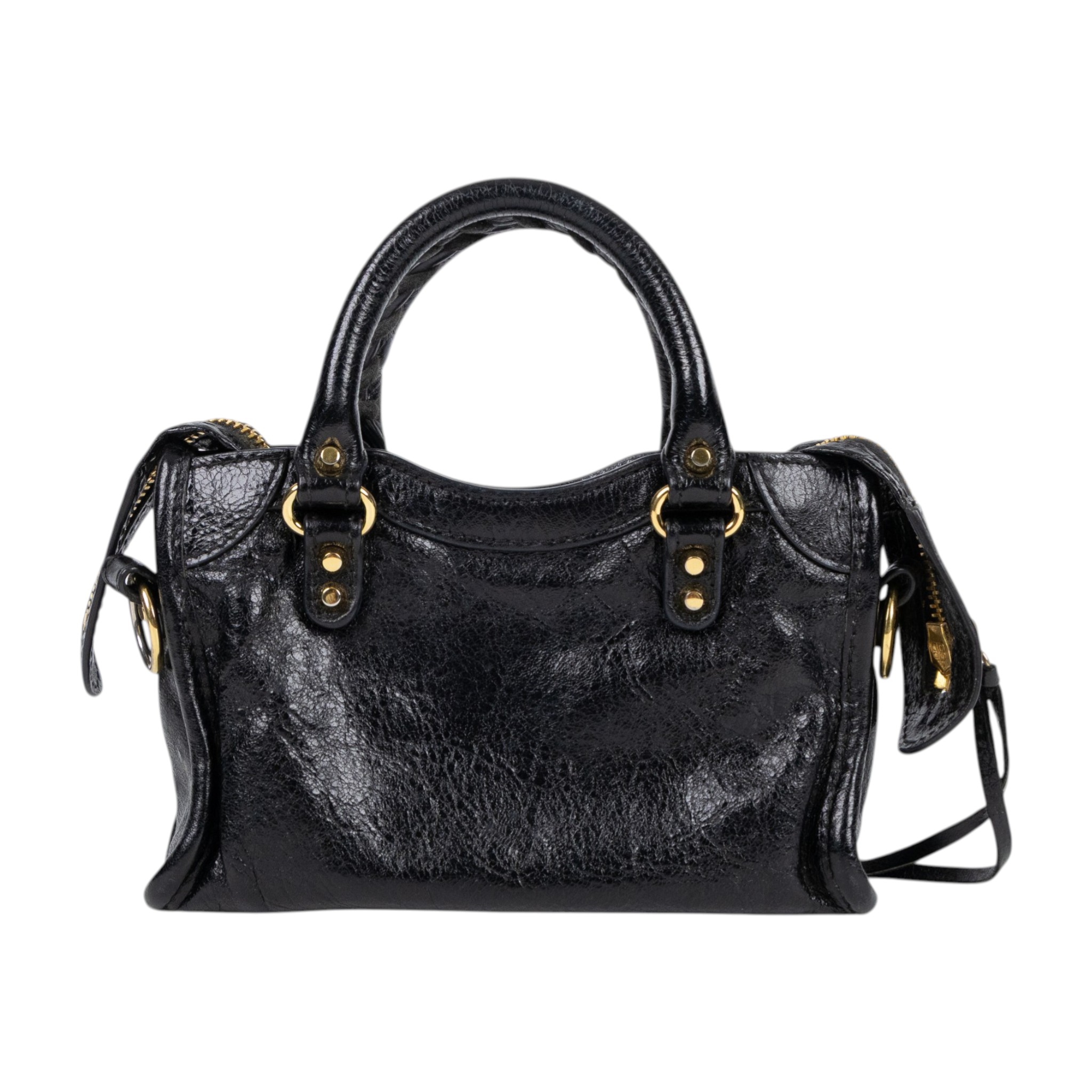 巴黎世家 BALENCIAGA NEO CLASSIC CITY 經典款 機車包 453205 黑金CITY NANO 防塵袋/原廠盒子