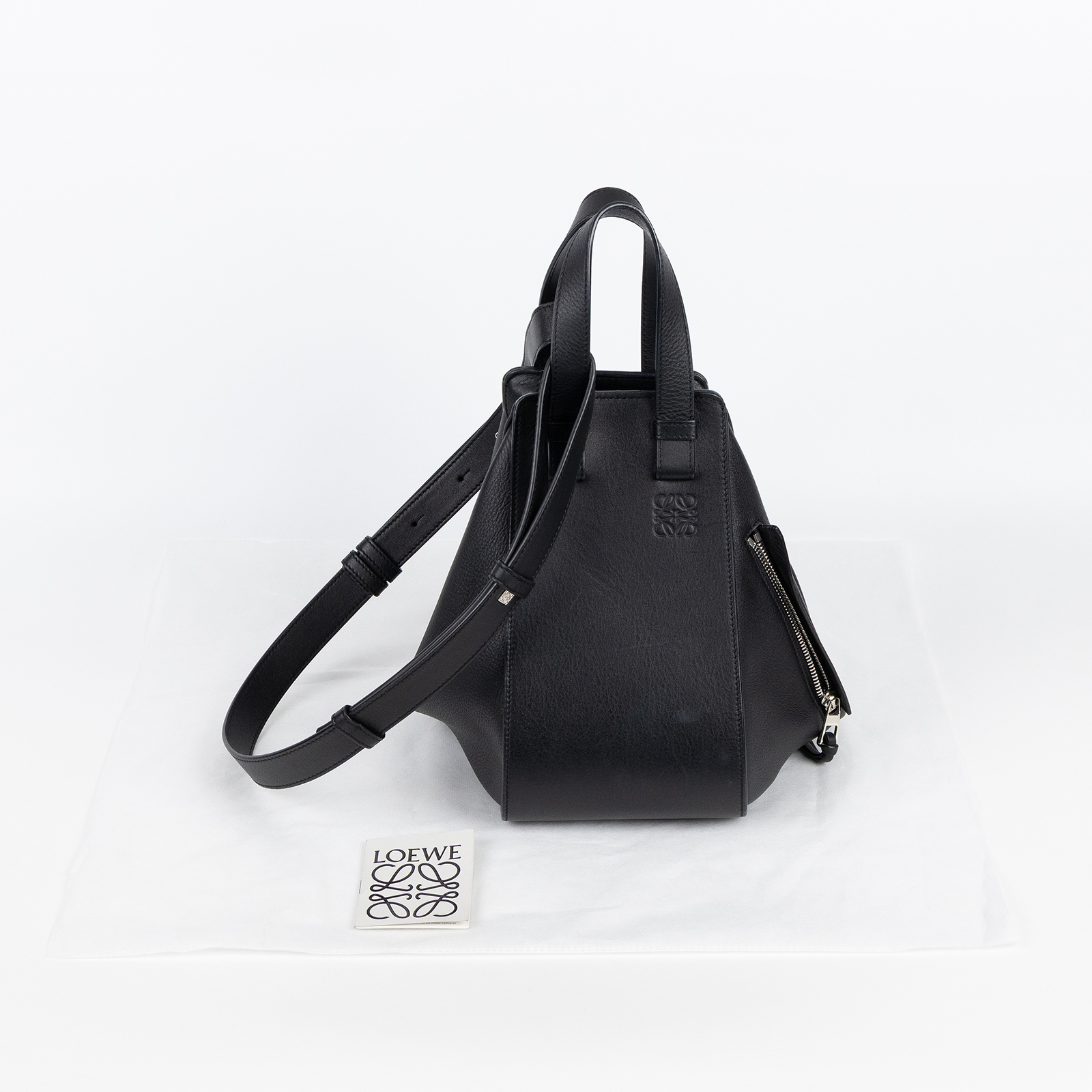 羅意威 LOEWE Hammock 手提包 小型 經典小牛皮  387.30.S35 黑HAMMOCK SMALL 無附屬品