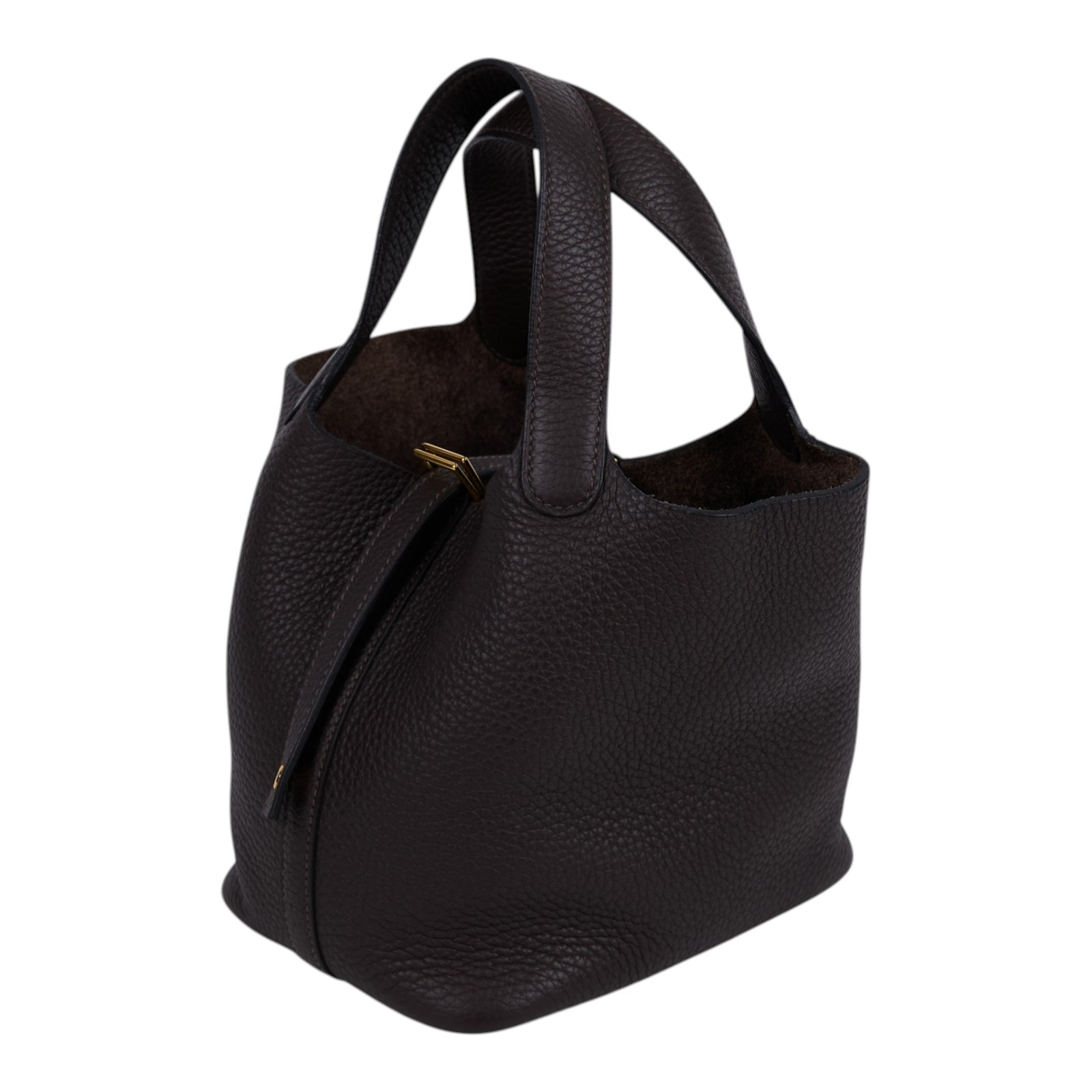 愛馬仕 Hermes Picotin Lock 18 菜籃子包 金色五金 黑檀木色 H056289CC39 /BMM003AF  原廠盒子/防塵袋/購買證明/鎖組