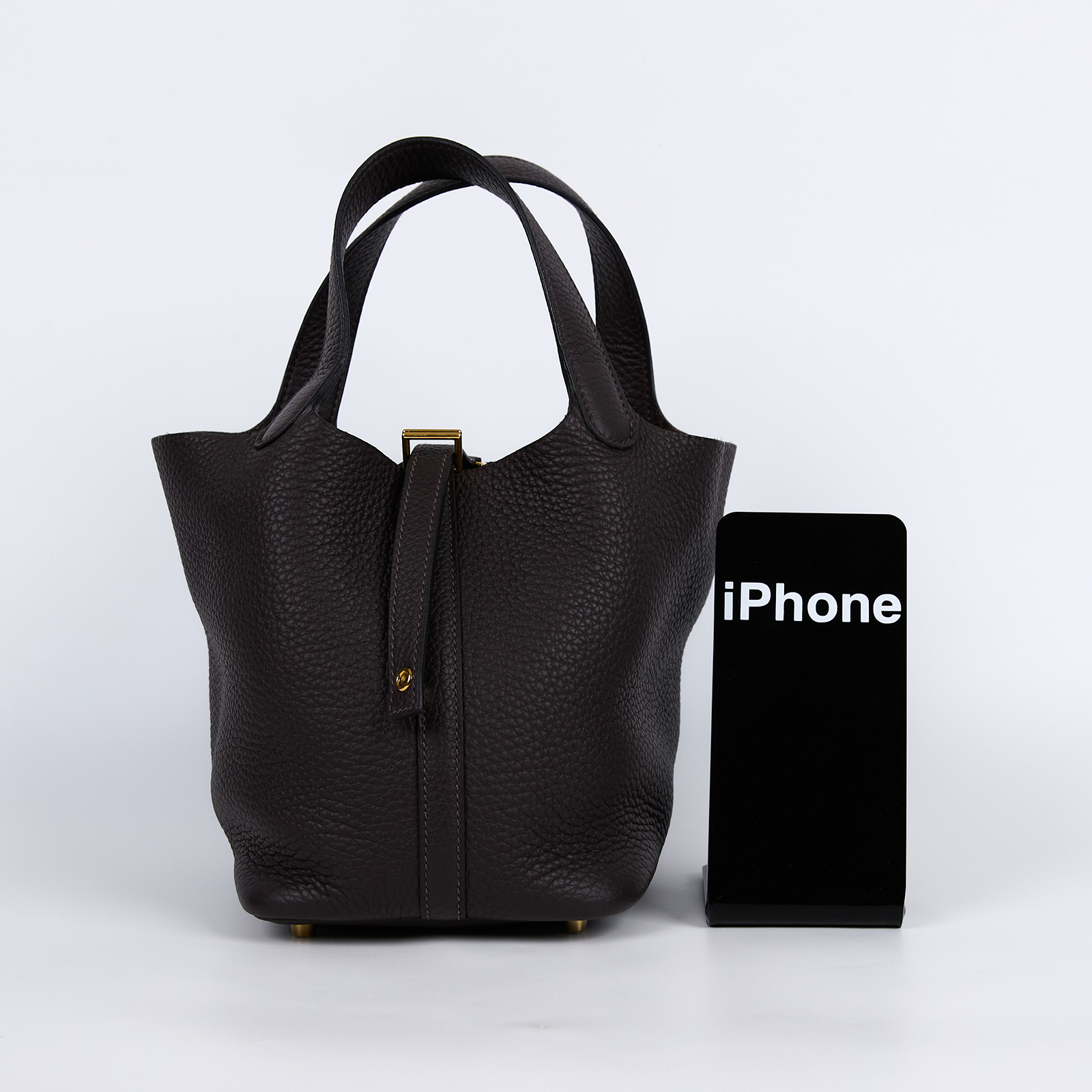 愛馬仕 Hermes Picotin Lock 18 菜籃子包 金色五金 黑檀木色 H056289CC39 /BMM003AF  原廠盒子/防塵袋/購買證明/鎖組