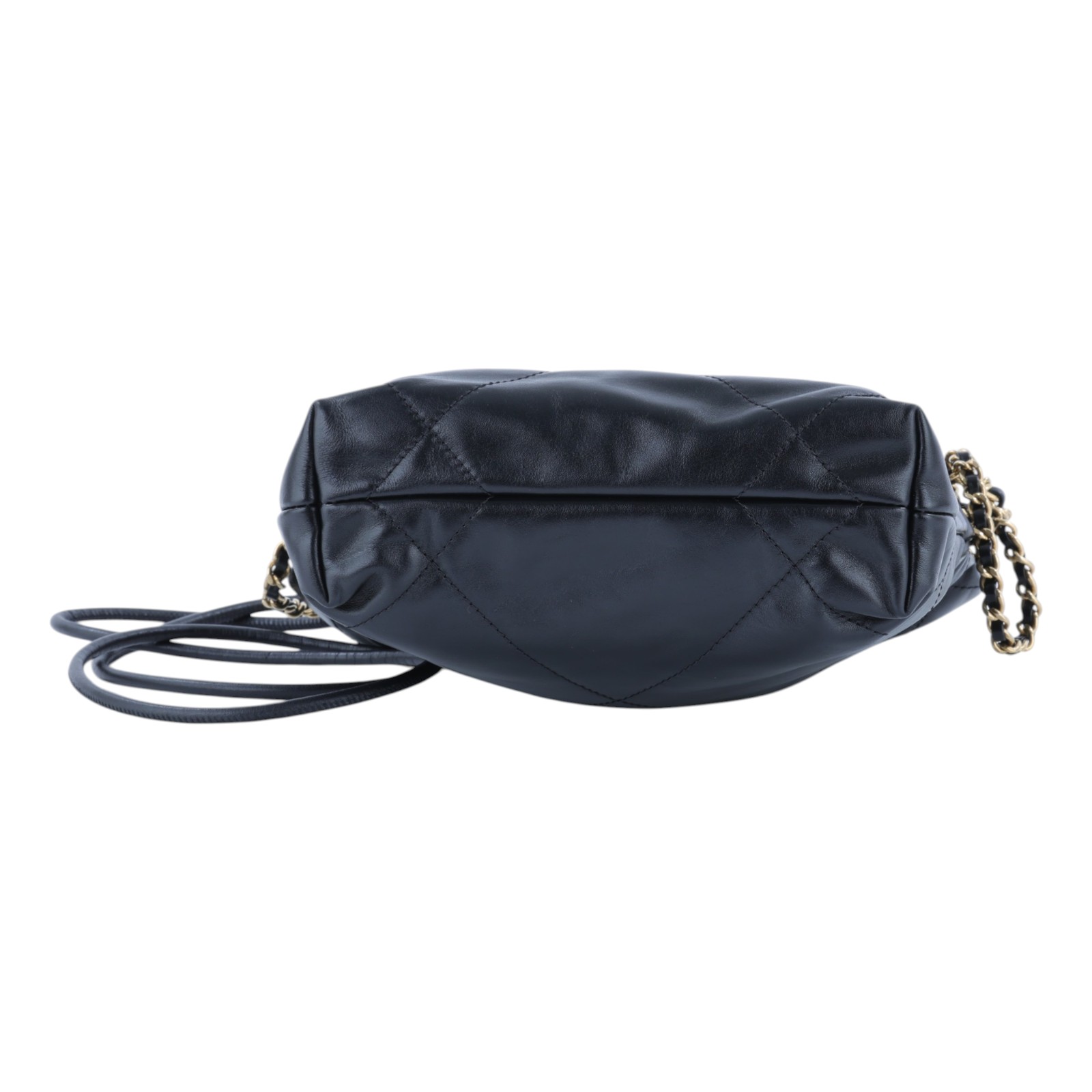 香奈兒 CHANEL 22 迷你 束口包 AS3980 晶片款 黑金22 MINI 無附屬品