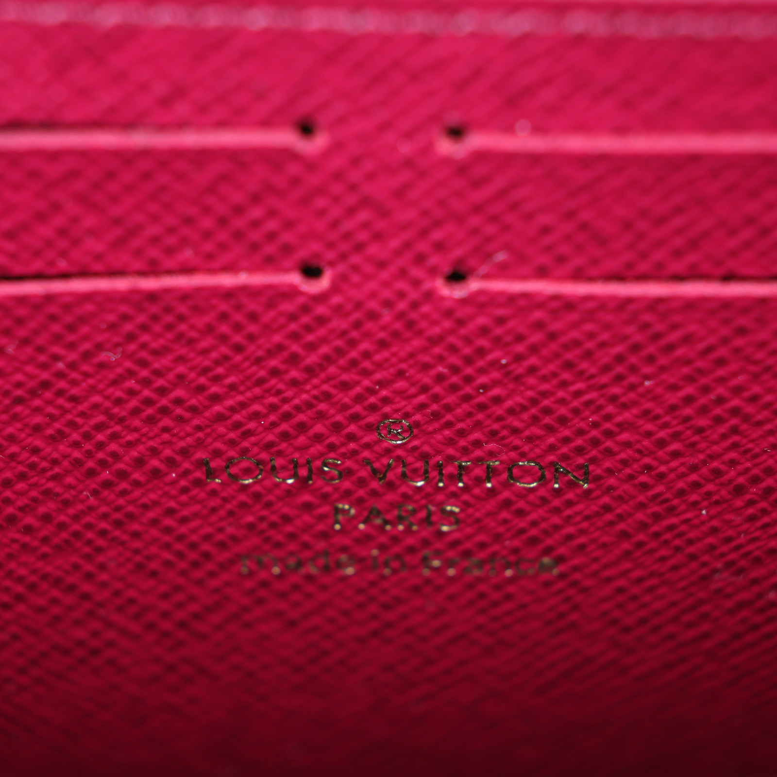 路易威登 LOUIS VUITTON Clémence 錢包 拉鍊 長夾 經典帆布 紫紅色 M60742 晶片款 原花Clémence拉鍊長夾 原廠盒子/防塵袋