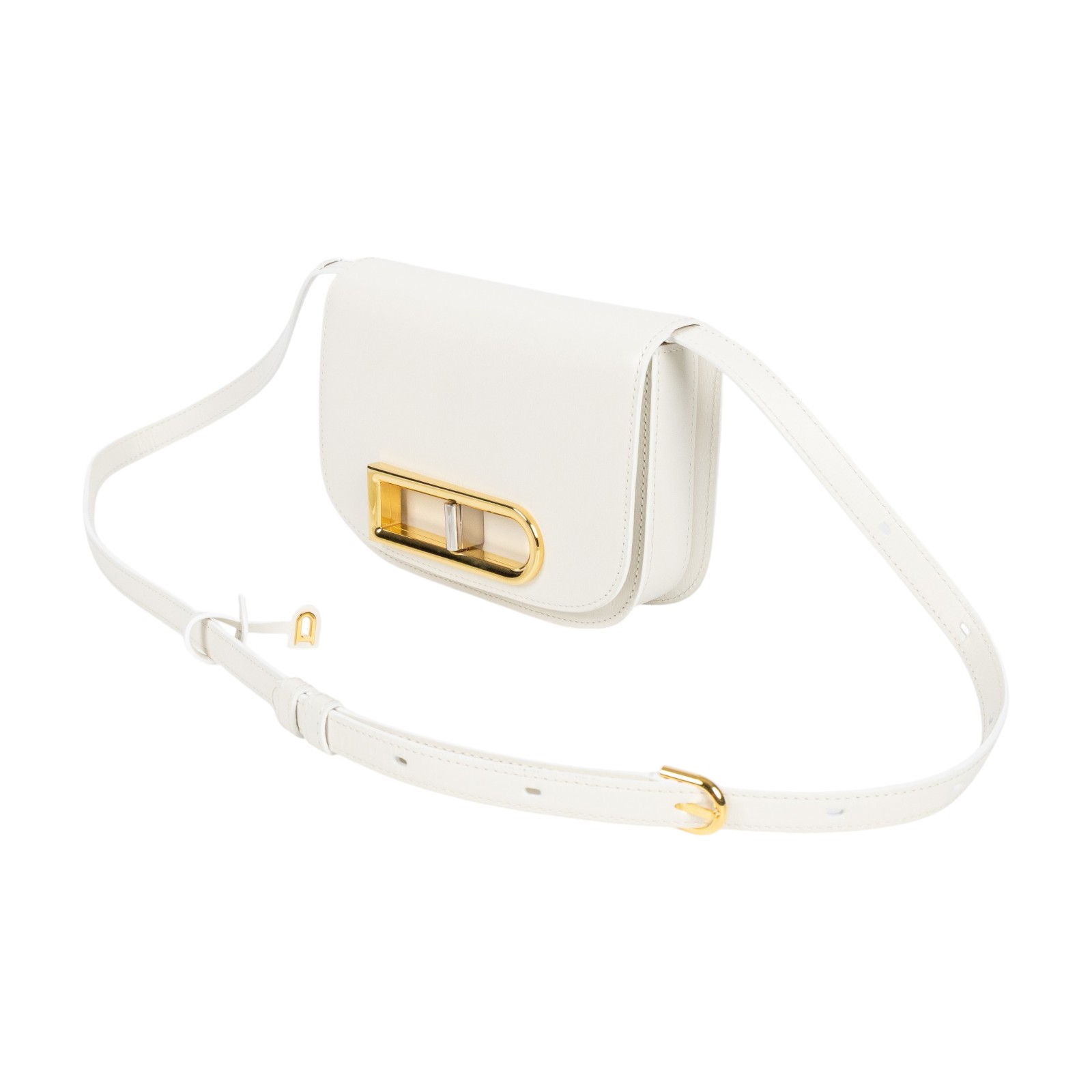 德爾沃 DELVAUX  Lingot Alpina 斜背包 AA0596BKN040JDG 白LINGOT PM 防塵袋