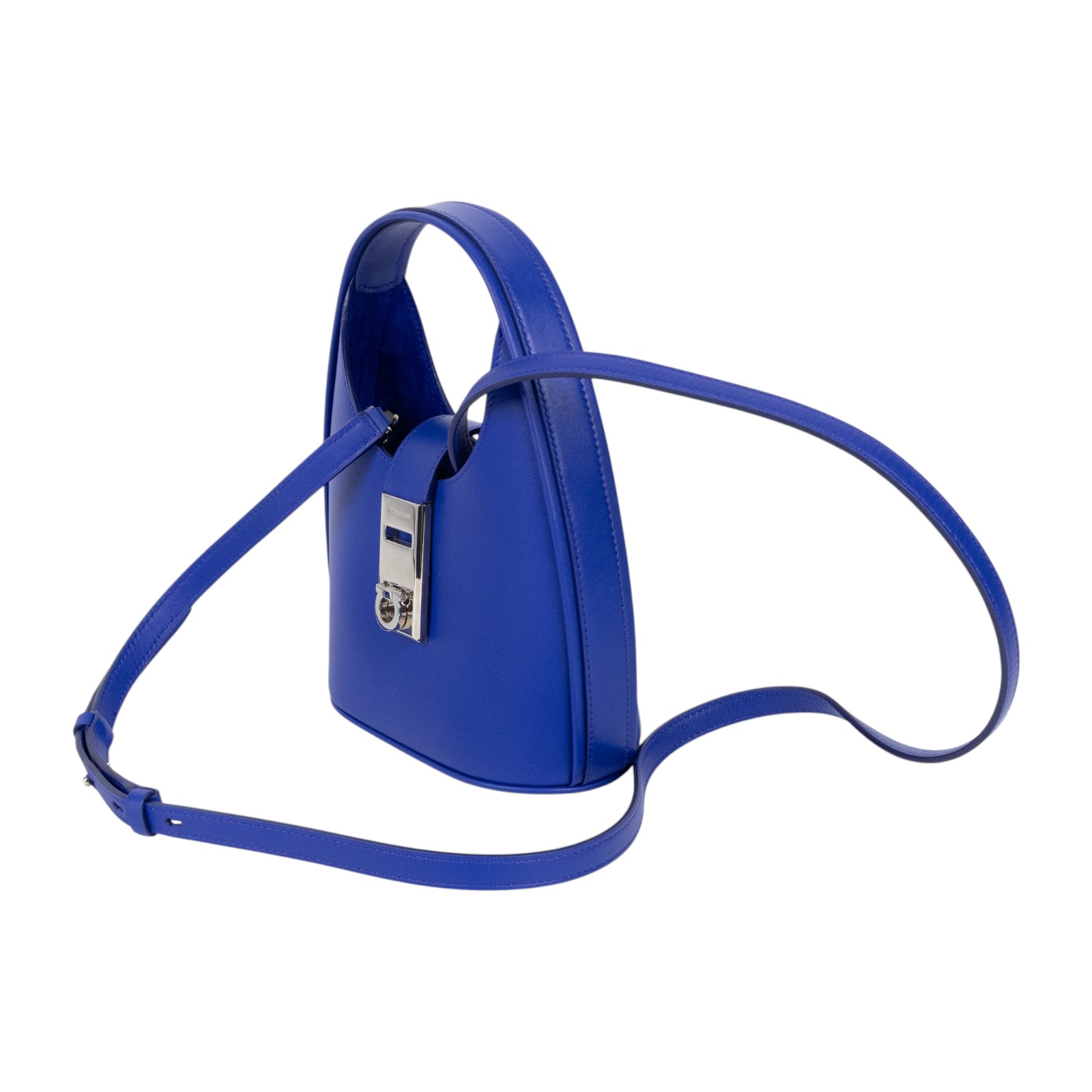 菲拉格慕 SALVATORE FERRAGAMO Gancini 扣飾 手提包 迷你  藍 S.HOBO MINI 防塵袋