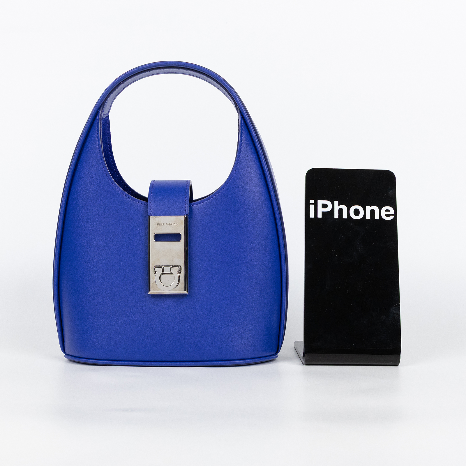 菲拉格慕 SALVATORE FERRAGAMO Gancini 扣飾 手提包 迷你  藍 S.HOBO MINI 防塵袋