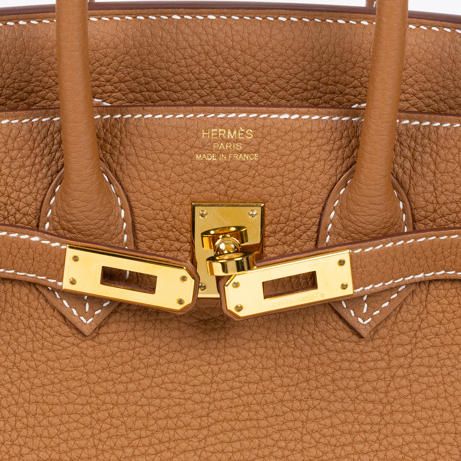 愛馬仕 Hermes Birkin Bag 柏金包 25 BK25 WPY524NF W刻金棕BIRKIN 25 TOGO 防塵袋/鎖組