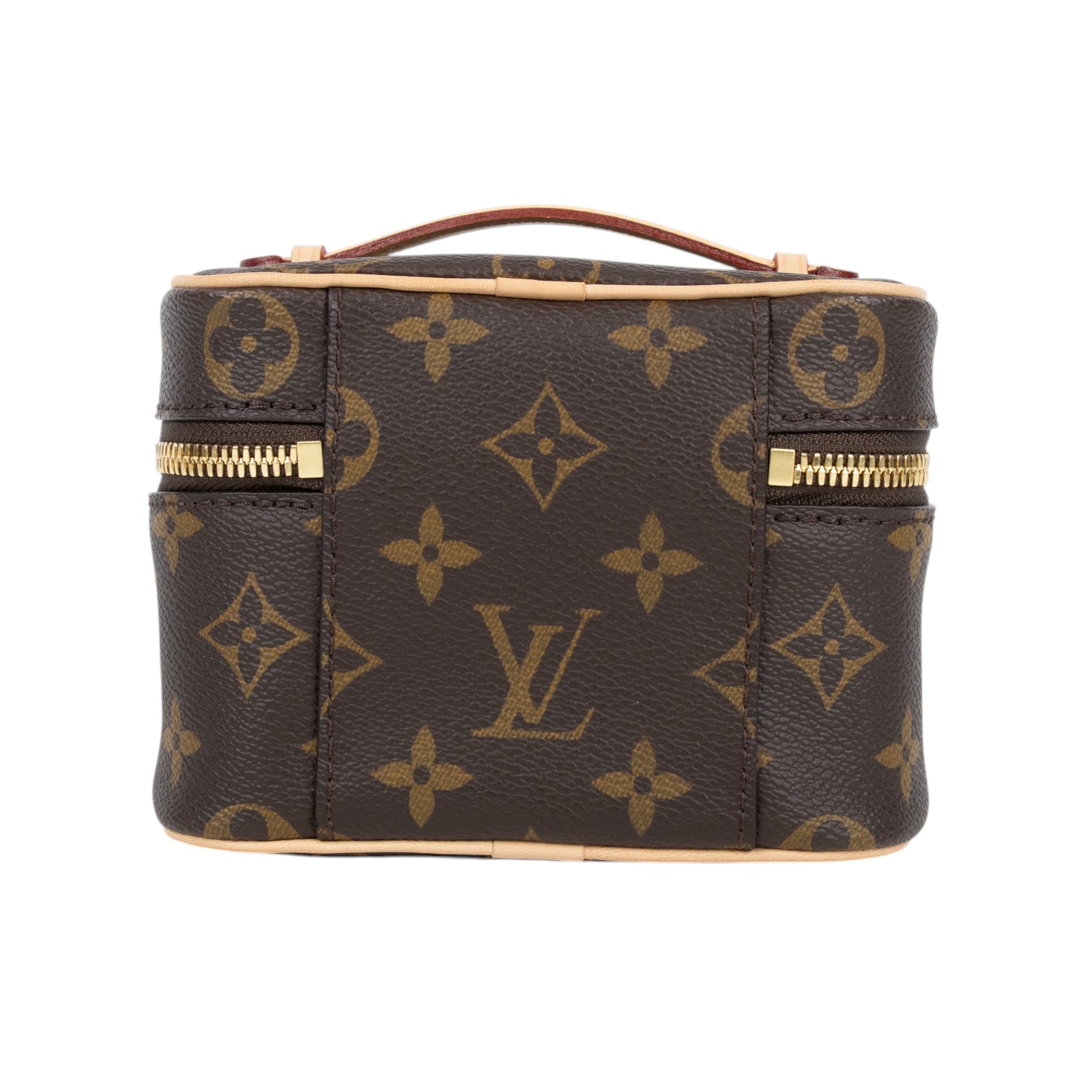 路易威登 LOUIS VUITTON Nice Nano 經典帆布 梳洗袋 化妝箱 M44936 晶片款 原花NICE NANO 防塵袋