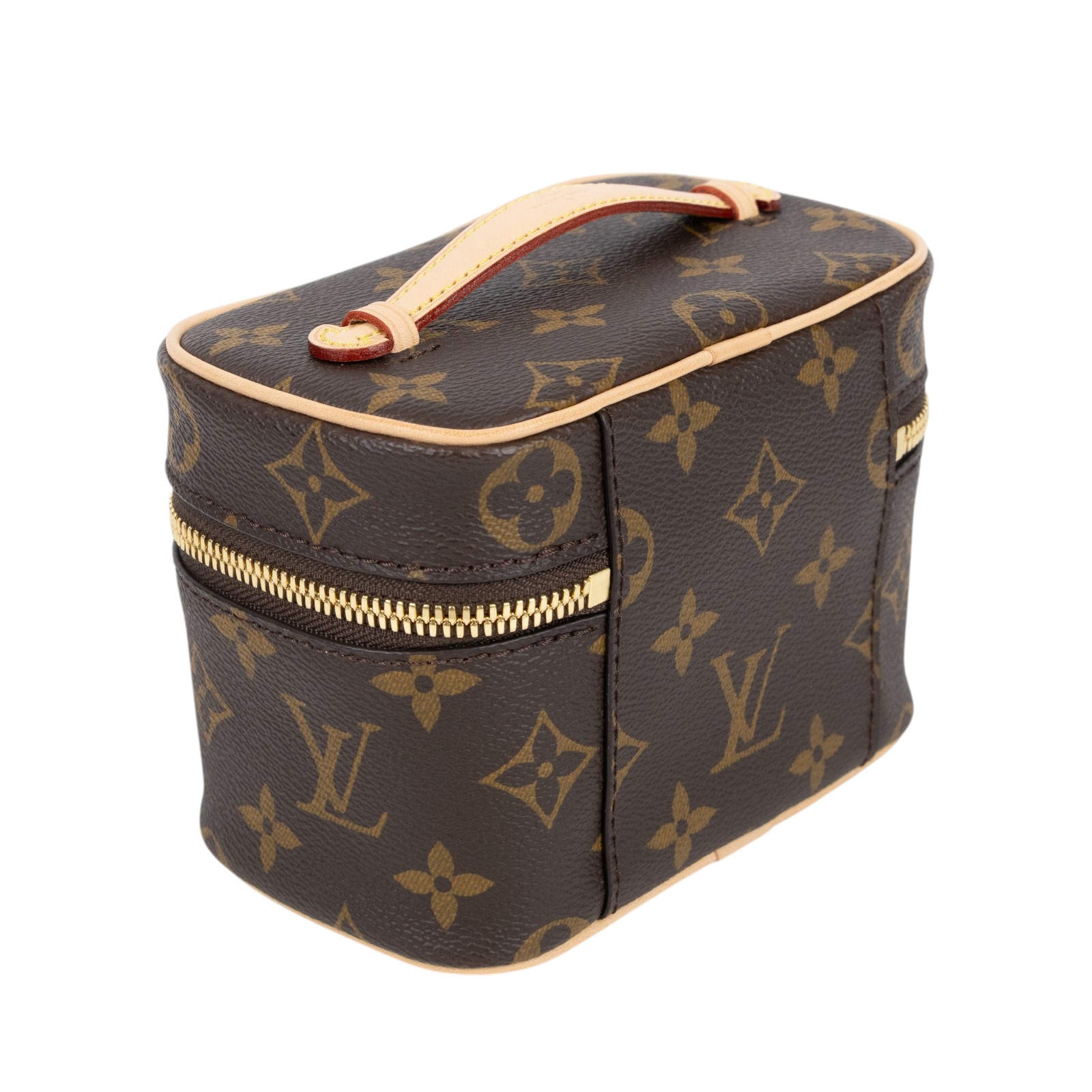 路易威登 LOUIS VUITTON Nice Nano 經典帆布 梳洗袋 化妝箱 M44936 晶片款 原花NICE NANO 防塵袋