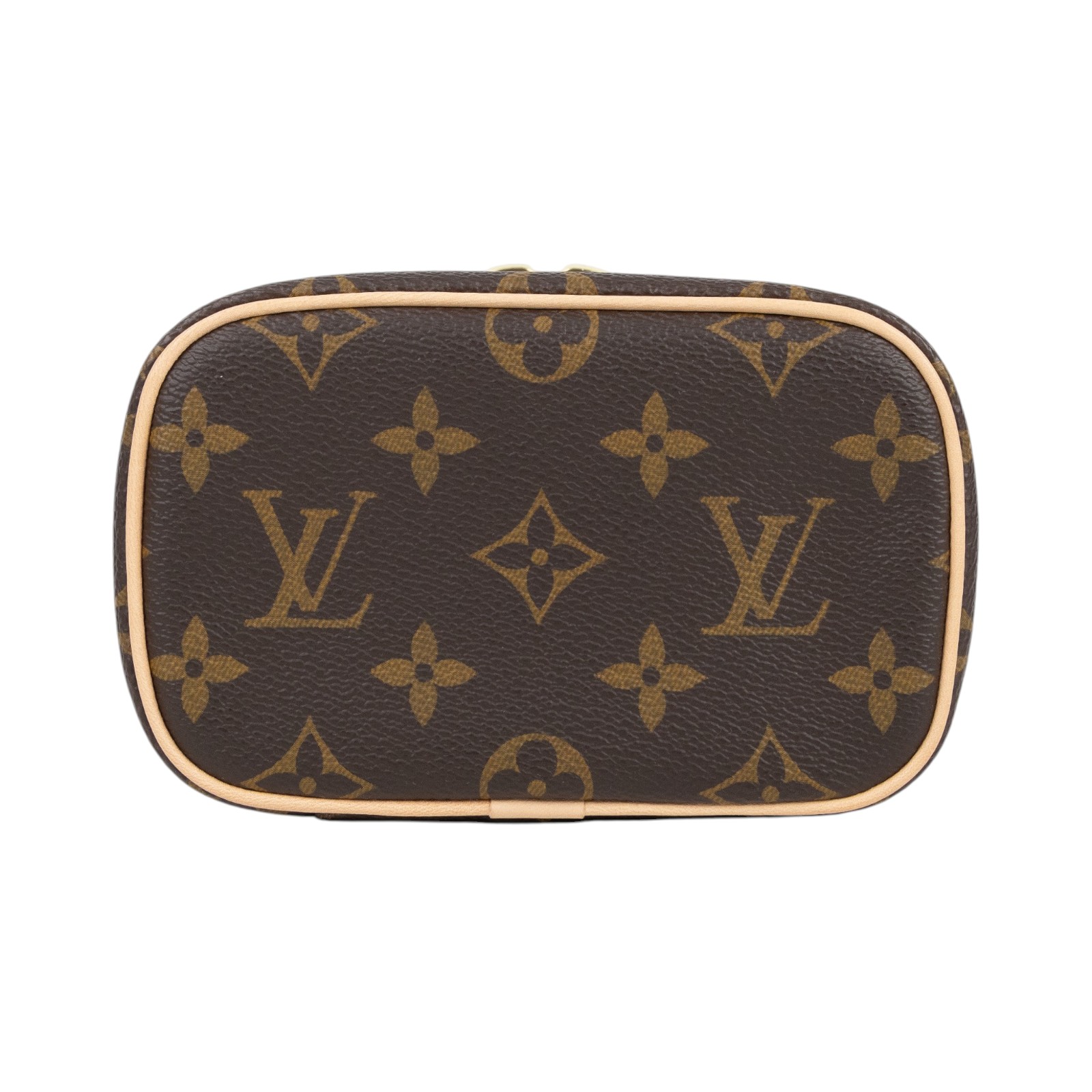 路易威登 LOUIS VUITTON Nice Nano 經典帆布 梳洗袋 化妝箱 M44936 晶片款 原花NICE NANO 防塵袋