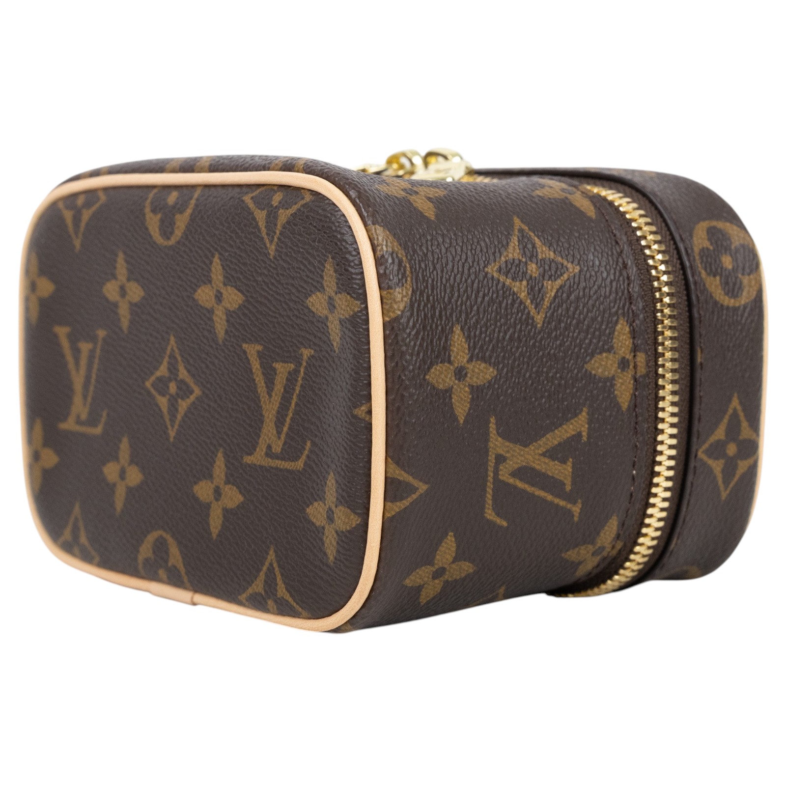 路易威登 LOUIS VUITTON Nice Nano 經典帆布 梳洗袋 化妝箱 M44936 晶片款 原花NICE NANO 防塵袋