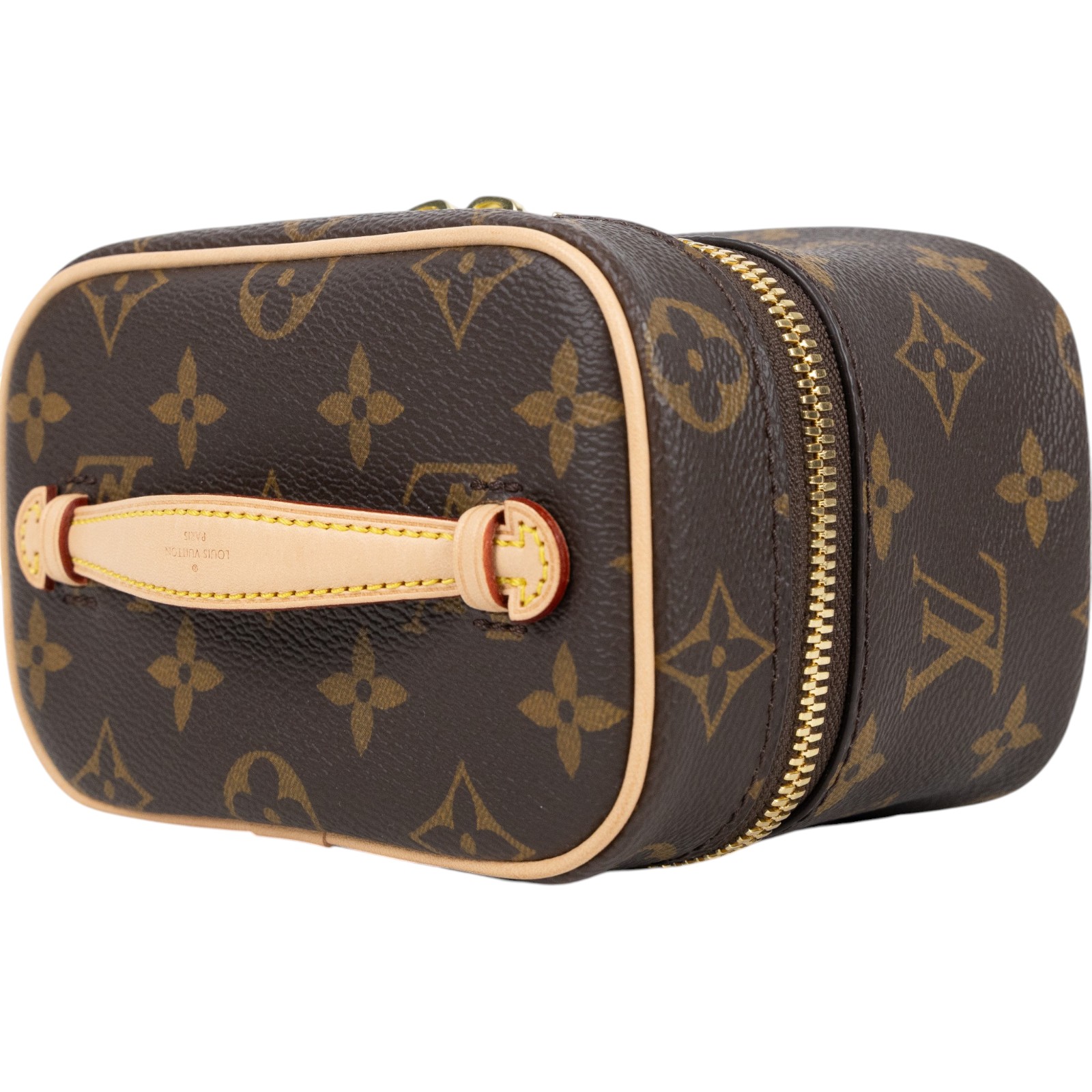 路易威登 LOUIS VUITTON Nice Nano 經典帆布 梳洗袋 化妝箱 M44936 晶片款 原花NICE NANO 防塵袋