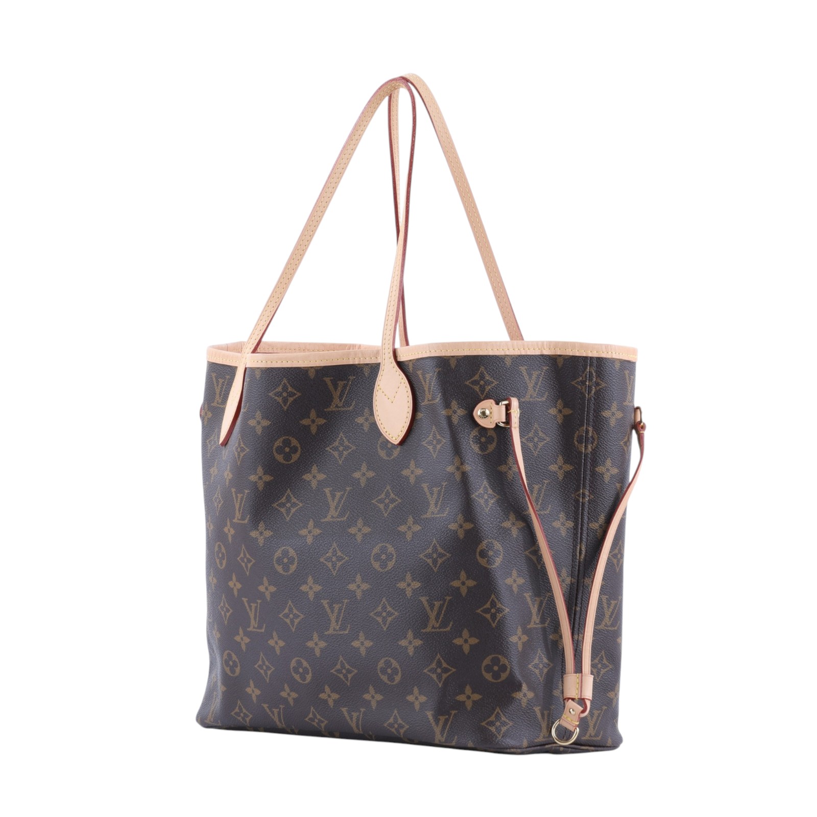 路易威登 LOUIS VUITTON Neverfull MM  經典帆布 肩背 購物袋 櫻桃紅內襯 M46987 原花NEVERFULL MM 防塵袋/小包