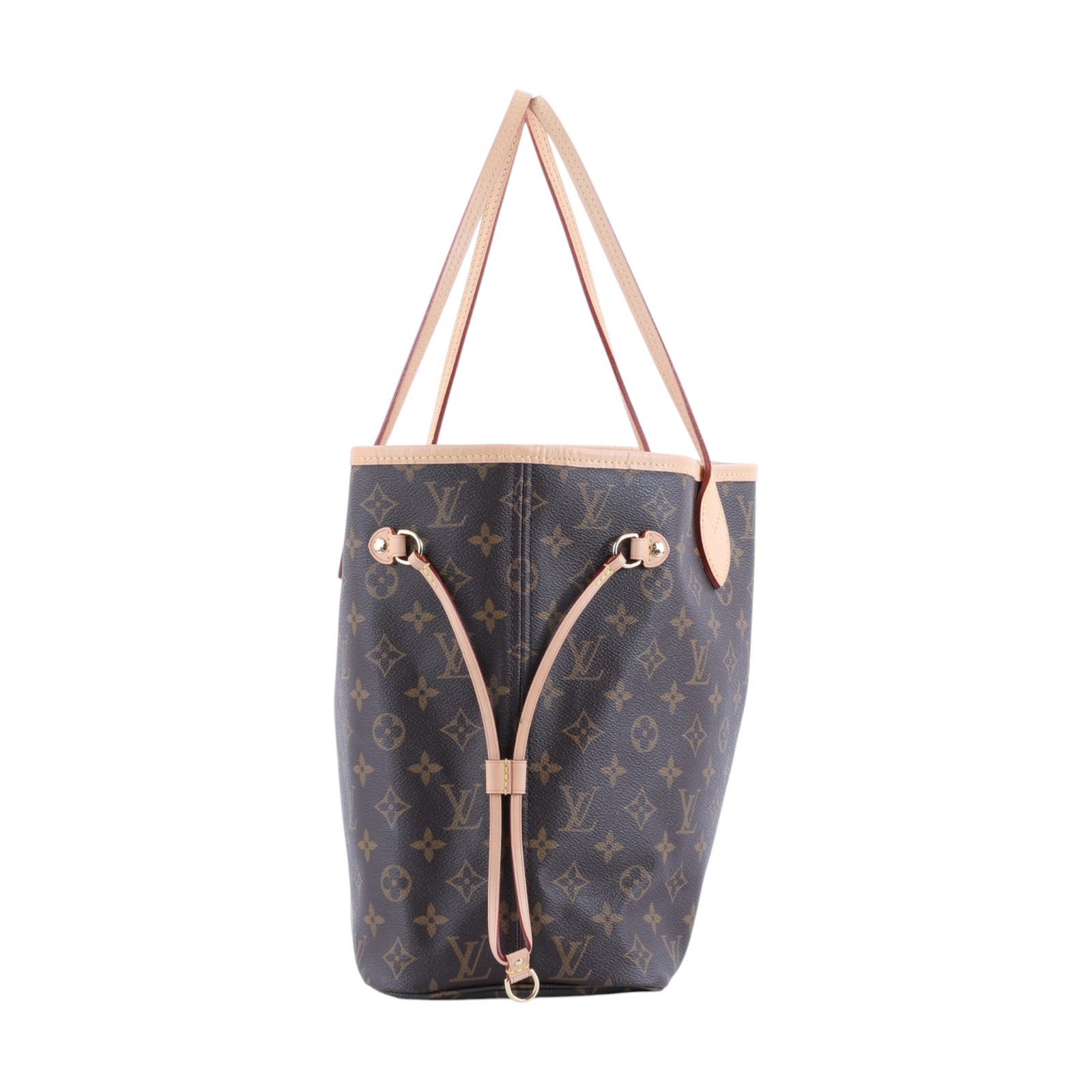 路易威登 LOUIS VUITTON Neverfull MM  經典帆布 肩背 購物袋 櫻桃紅內襯 M46987 原花NEVERFULL MM 防塵袋/小包
