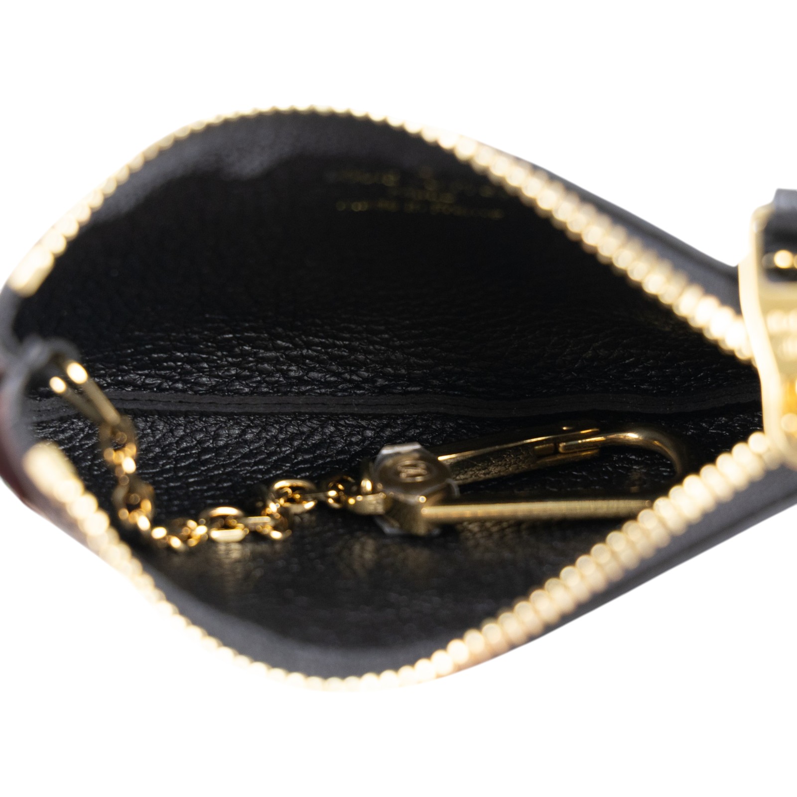路易威登 LOUIS VUITTON 鑰匙零錢包 吊飾 黑色 米白色 M80885 黑色鑰匙零錢包 原廠盒子/防塵袋