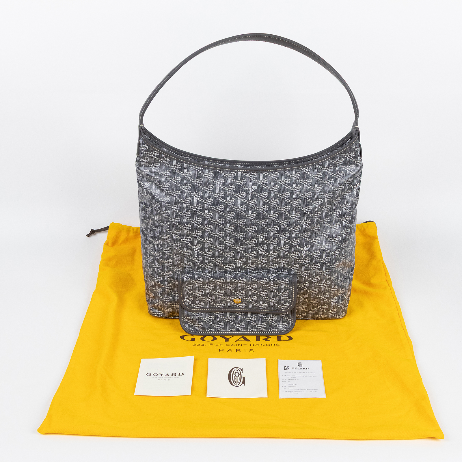 高雅德 GOYARD Bohème Hobo Bag PM 托特包 BOHEMEPMLTY 灰BOHEME HOBO包 PM 防塵袋/內袋