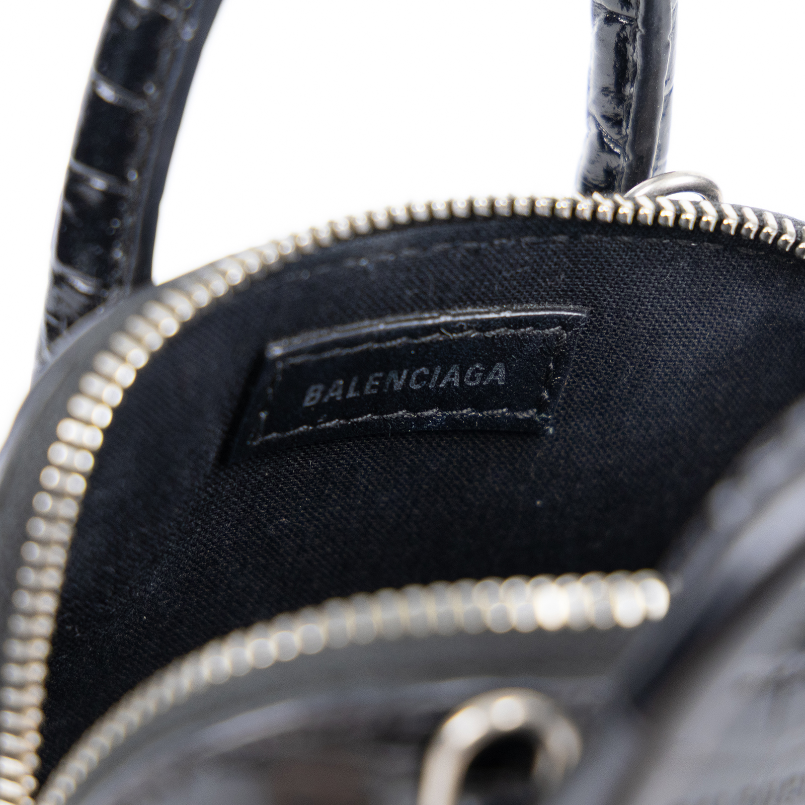 巴黎世家 BALENCIAGA Xxs Ville Top Handle 肩背 手提包 639766 黑兩用貝殼包 背帶