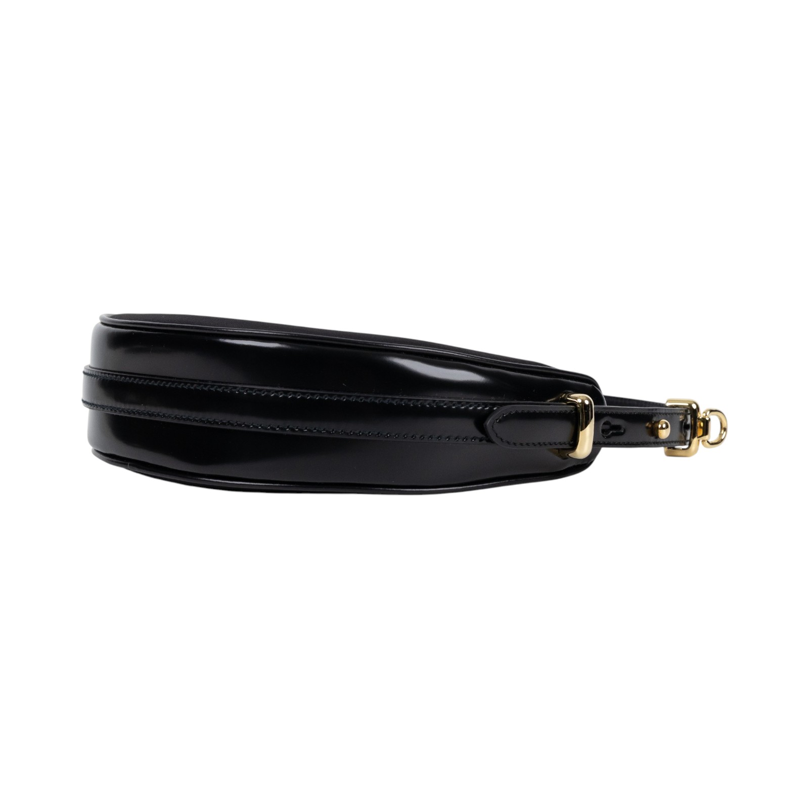 普拉達 PRADA Arque 皮革肩背袋 小型 1BL194_Nylon 黑尼龍小號Arque 防塵袋/背帶
