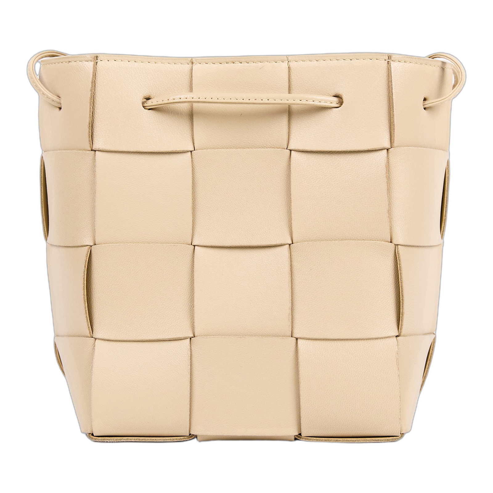 寶緹嘉 BOTTEGA VENETA Cassette 編織 迷你 水桶包 斜背包 680218VCQC4 奶茶CASSETTE水桶包 防塵袋
