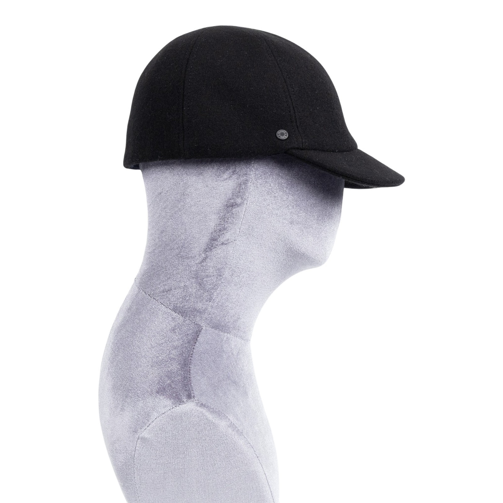 愛馬仕 Hermes Lin Rocabar cap 休閒帽 黑色 H252031Nv0257  黑羊毛帽子#57 無附屬品