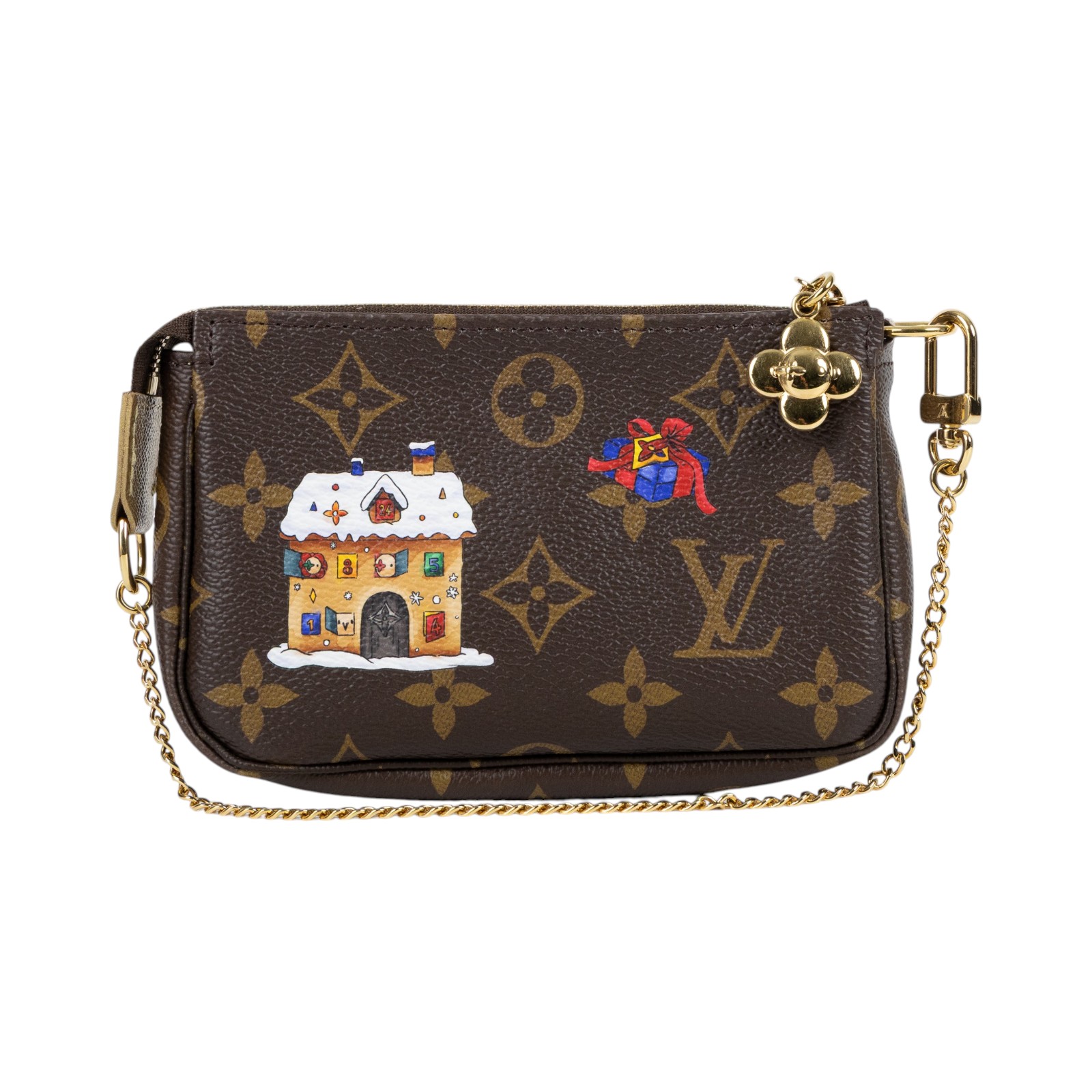 路易威登 LOUIS VUITTON Mini Pochette Accessoires 麻將包 手提包 手拿包 M15328 晶片款  原廠盒子/防塵袋/購買證明