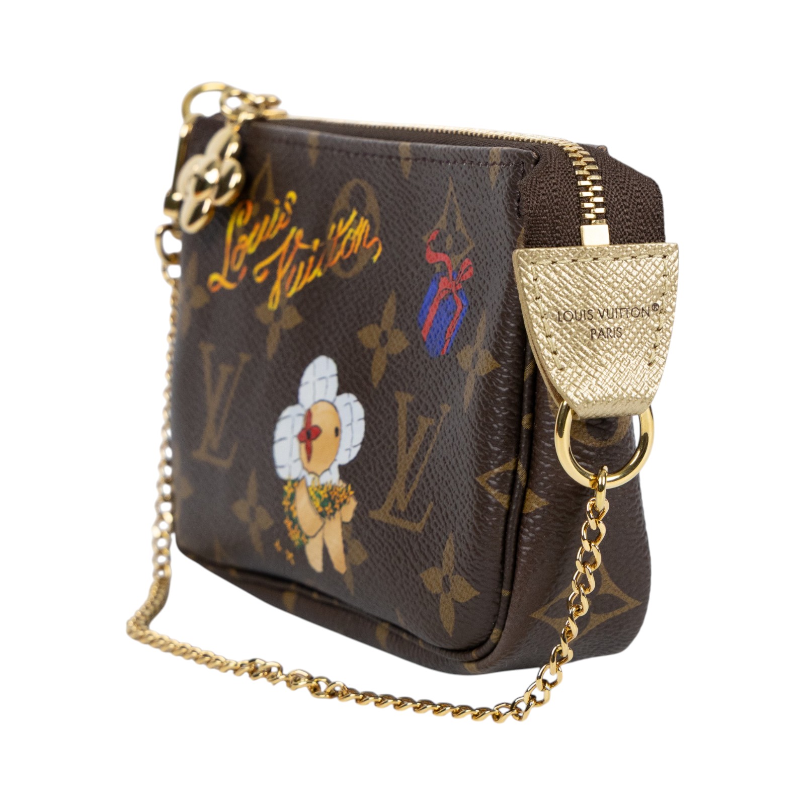 路易威登 LOUIS VUITTON Mini Pochette Accessoires 麻將包 手提包 手拿包 M15328 晶片款  原廠盒子/防塵袋/購買證明