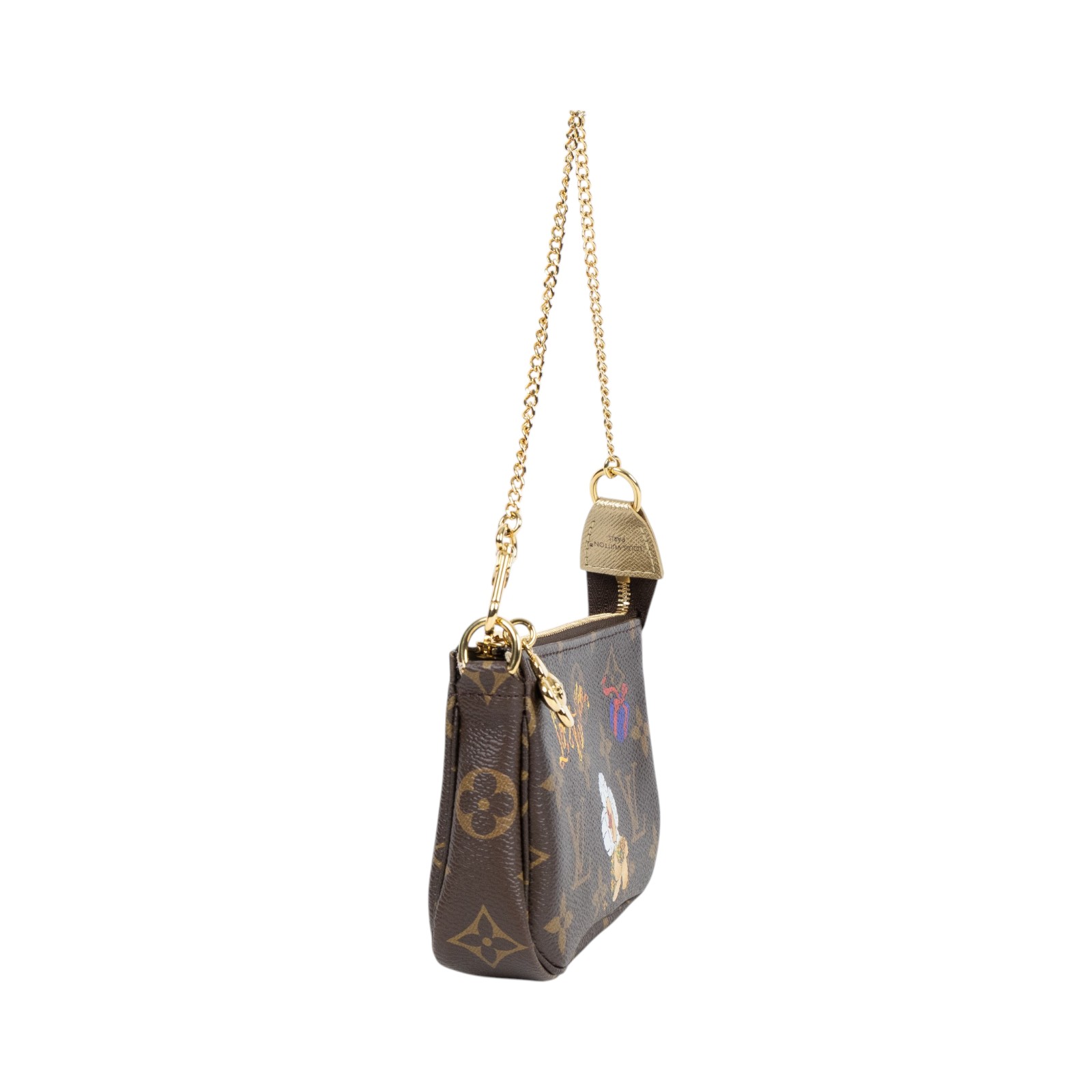 路易威登 LOUIS VUITTON Mini Pochette Accessoires 麻將包 手提包 手拿包 M15328 晶片款  原廠盒子/防塵袋/購買證明