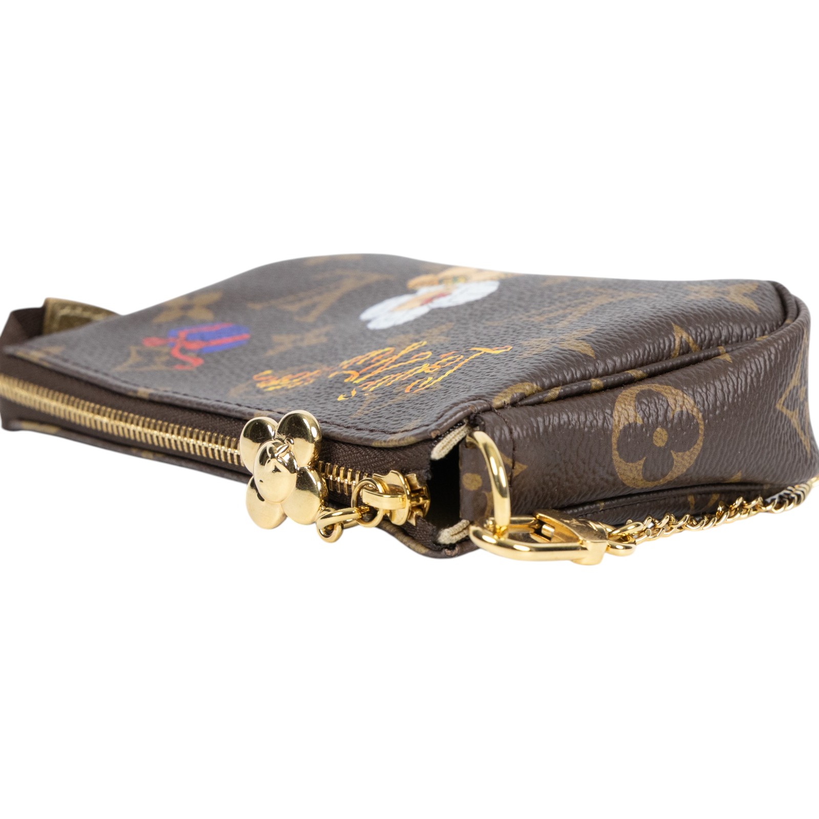 路易威登 LOUIS VUITTON Mini Pochette Accessoires 麻將包 手提包 手拿包 M15328 晶片款  原廠盒子/防塵袋/購買證明