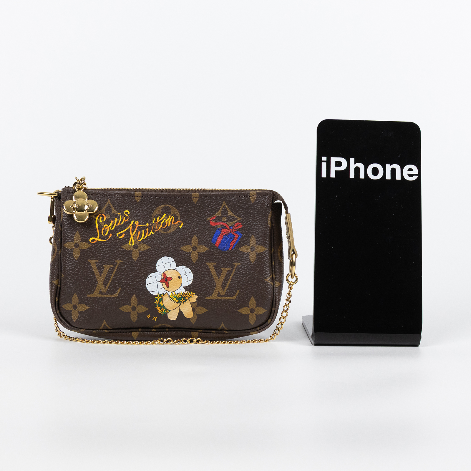 路易威登 LOUIS VUITTON Mini Pochette Accessoires 麻將包 手提包 手拿包 M15328 晶片款  原廠盒子/防塵袋/購買證明