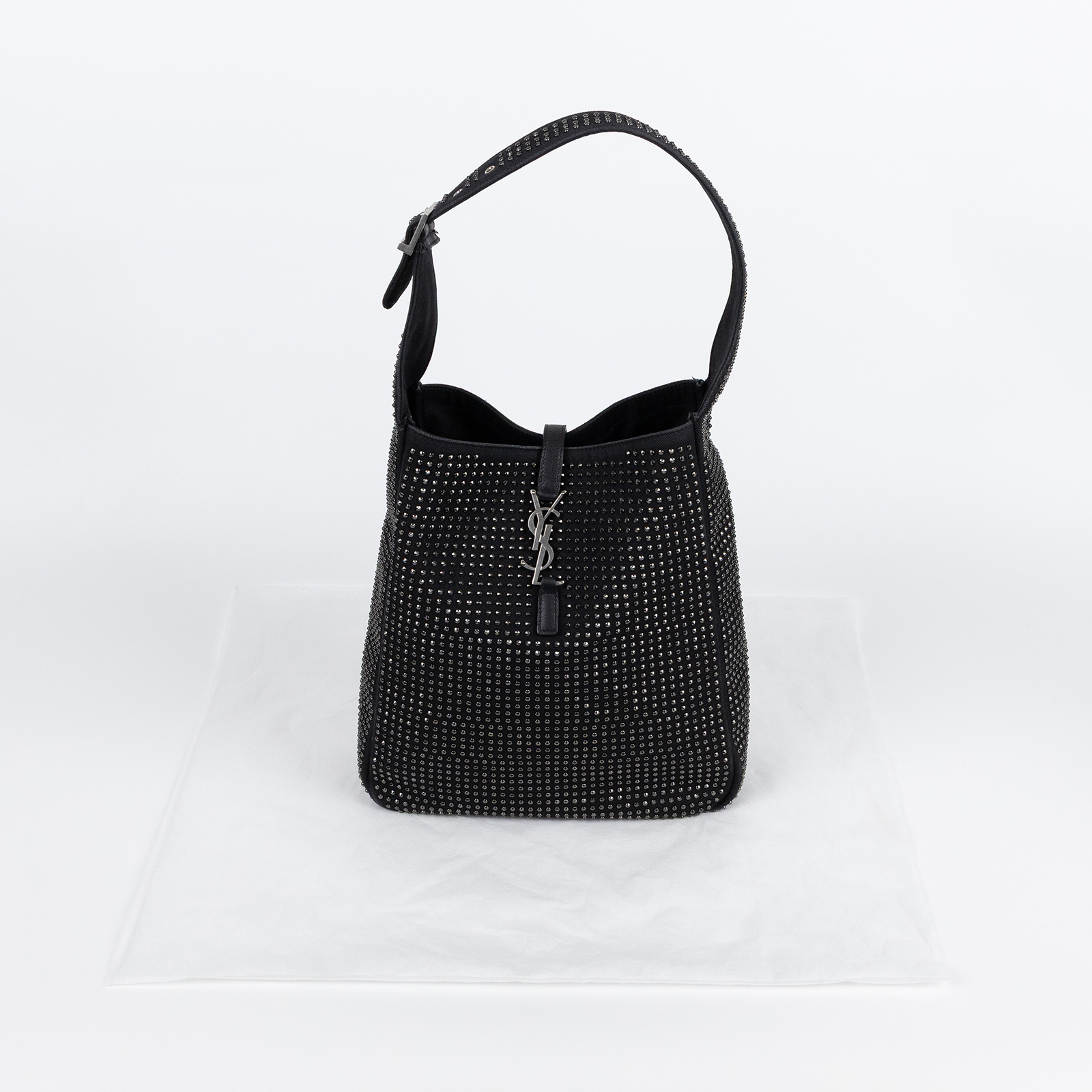 聖羅蘭 YSL SAINT LAURENT Le 5 À 7 Hobo 流浪包 肩背包 716140FAAMD 黑珠珠Le 5 À 7 無附屬品