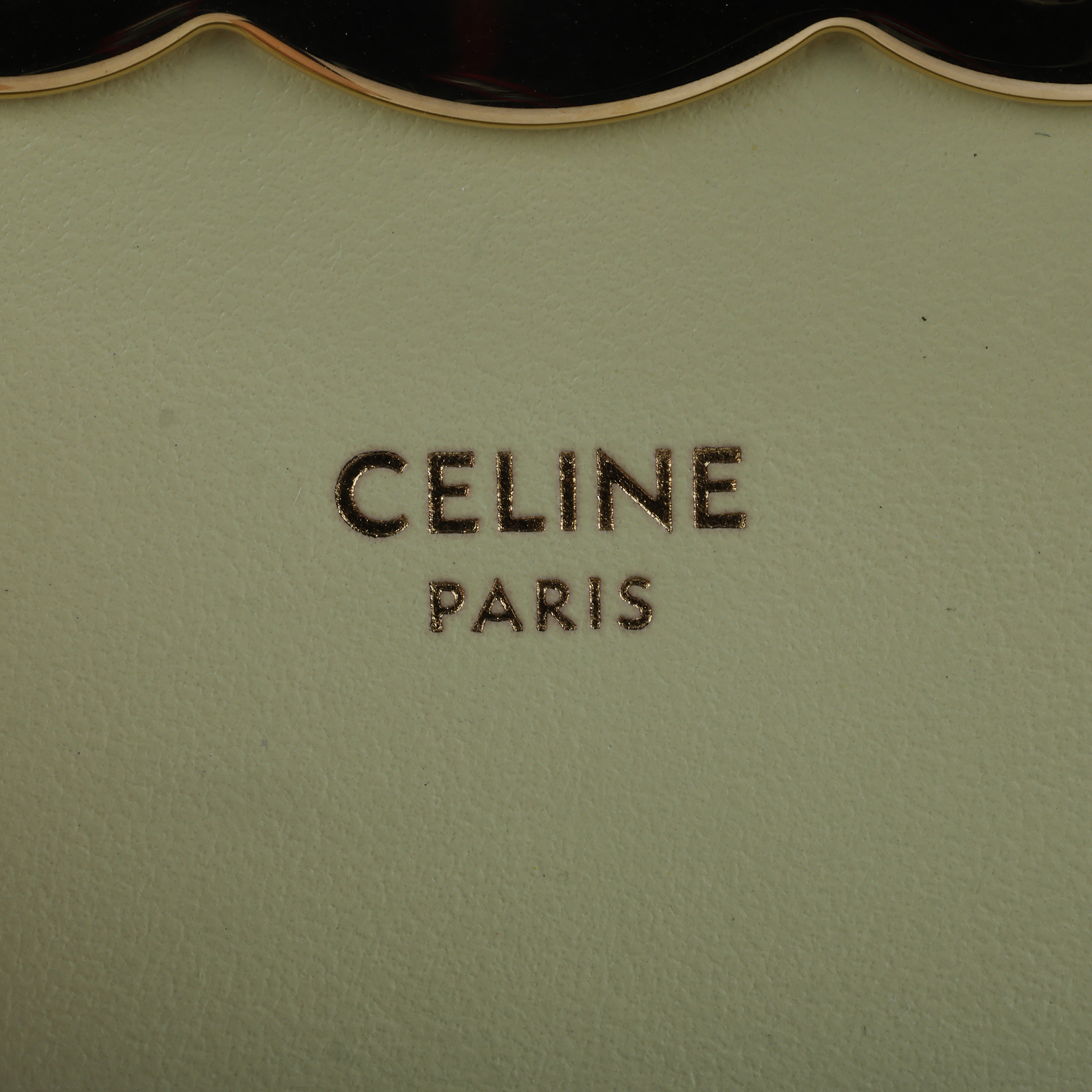 思琳 CELINE Claude 牛皮革 迷你 手袋 10I512FIX 淺黃凱旋小廢包 原廠盒子/防塵袋/背帶