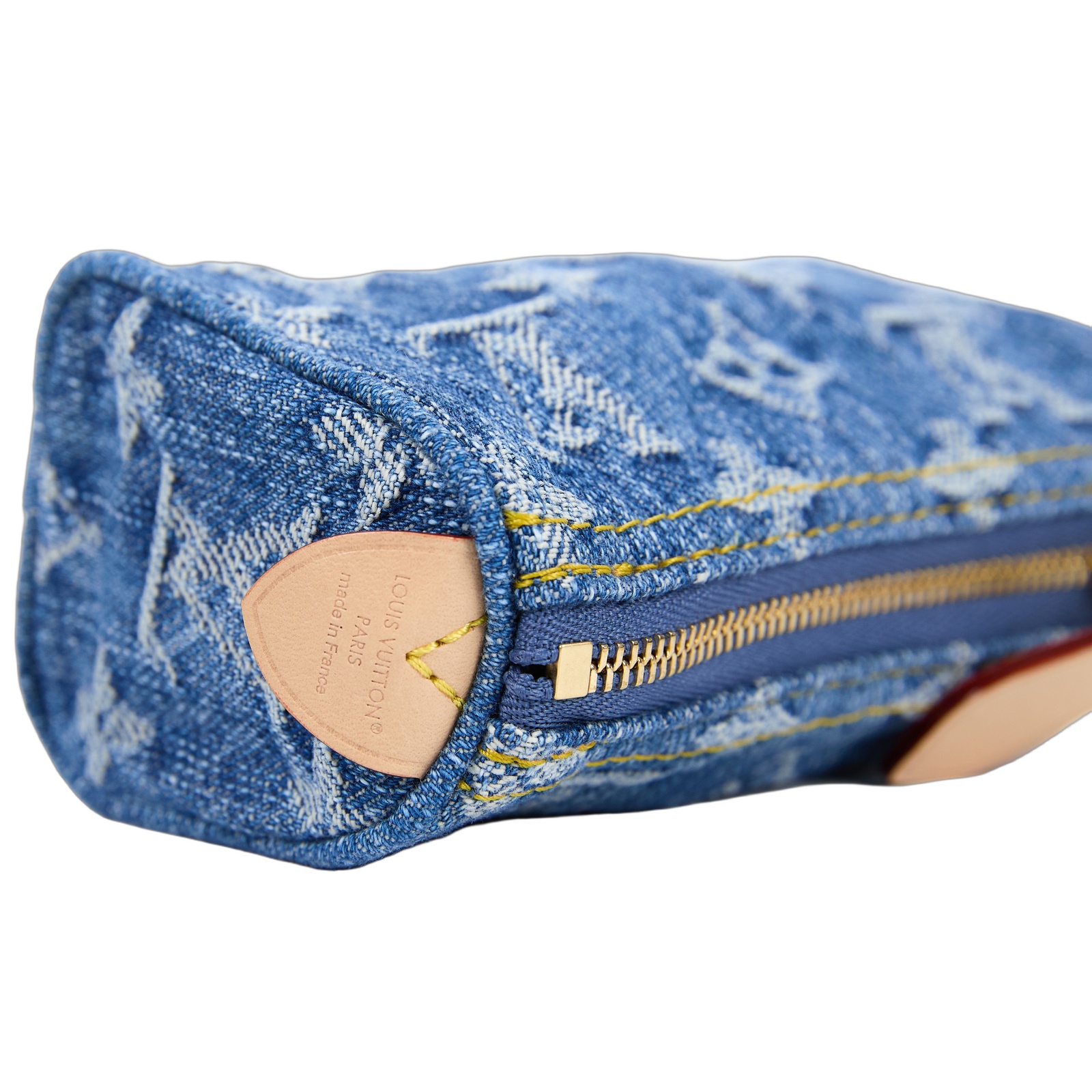 路易威登 LOUIS VUITTON Trousse Speedy 錢包 吊飾 零錢包 鑰匙包 包包掛飾 M27604 晶片款 淺藍丹寧SPEEDY吊飾 防塵袋