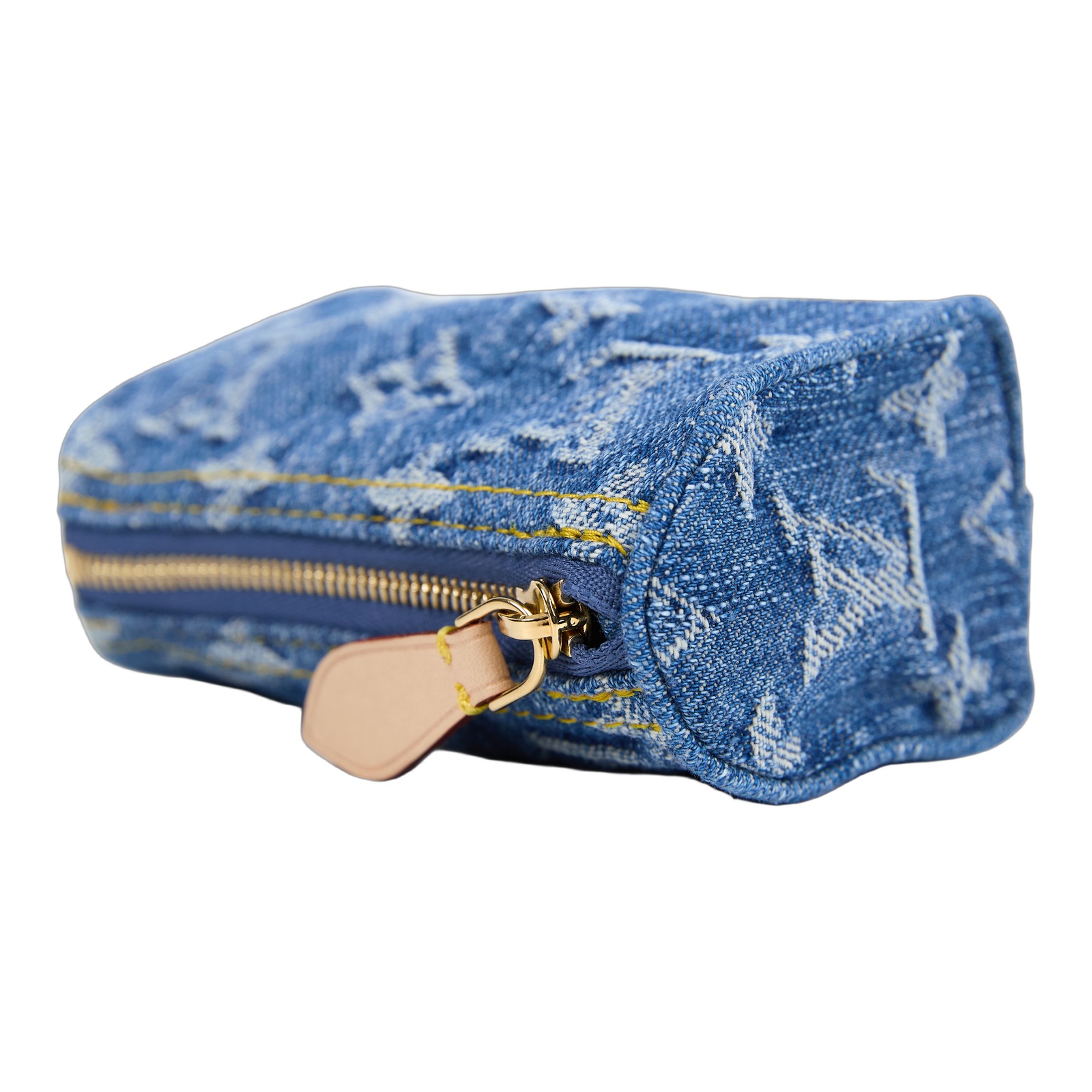 路易威登 LOUIS VUITTON Trousse Speedy 錢包 吊飾 零錢包 鑰匙包 包包掛飾 M27604 晶片款 淺藍丹寧SPEEDY吊飾 防塵袋