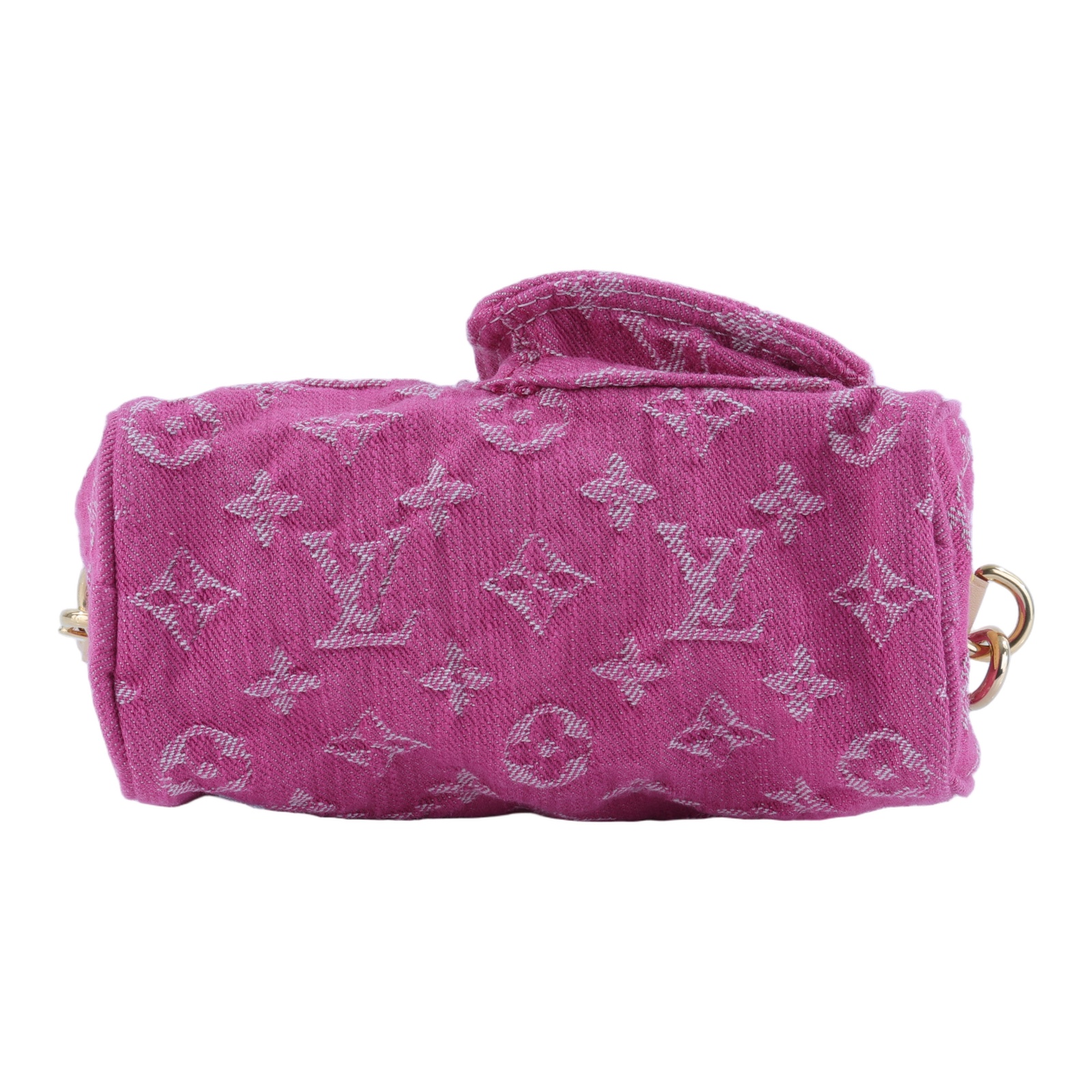 路易威登 LOUIS VUITTON Nautical Nano Speedy 手提包 肩背包 斜背包 波士頓包 牛仔 M27603 晶片款  防塵袋/背帶